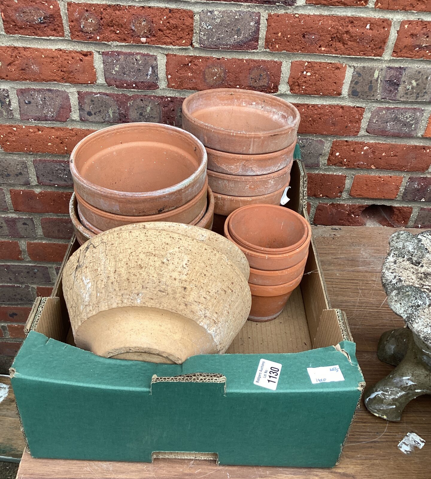 Selection of flower pots
