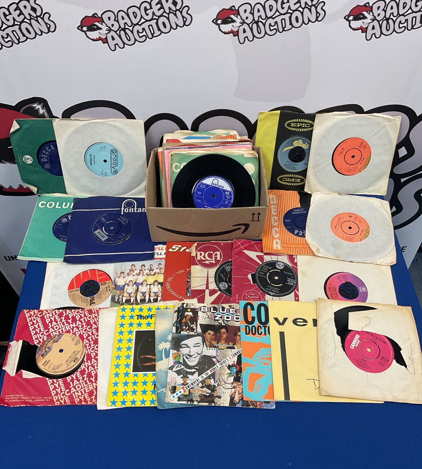 Selection of 7” vinyl records