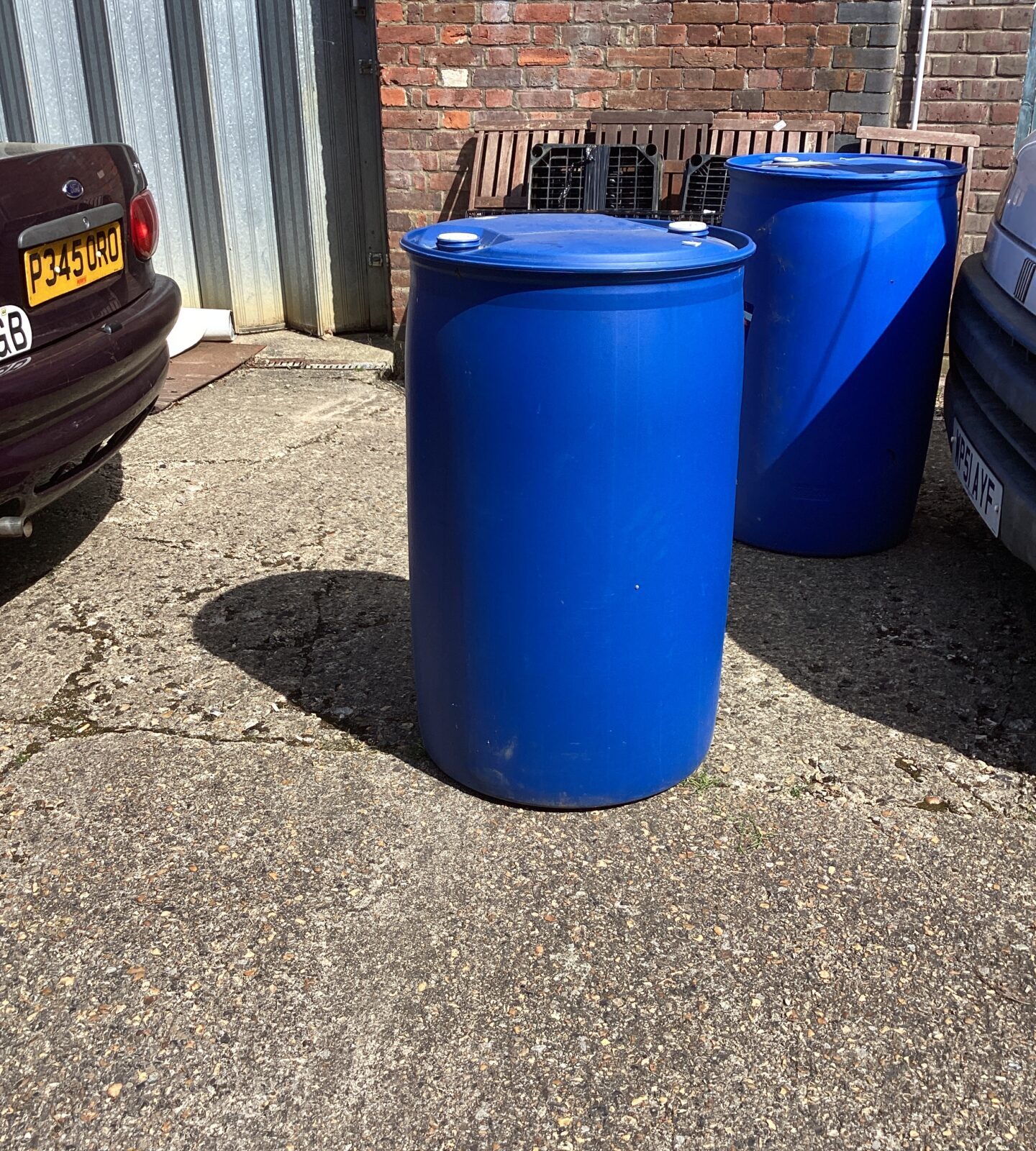 Plastic water butt