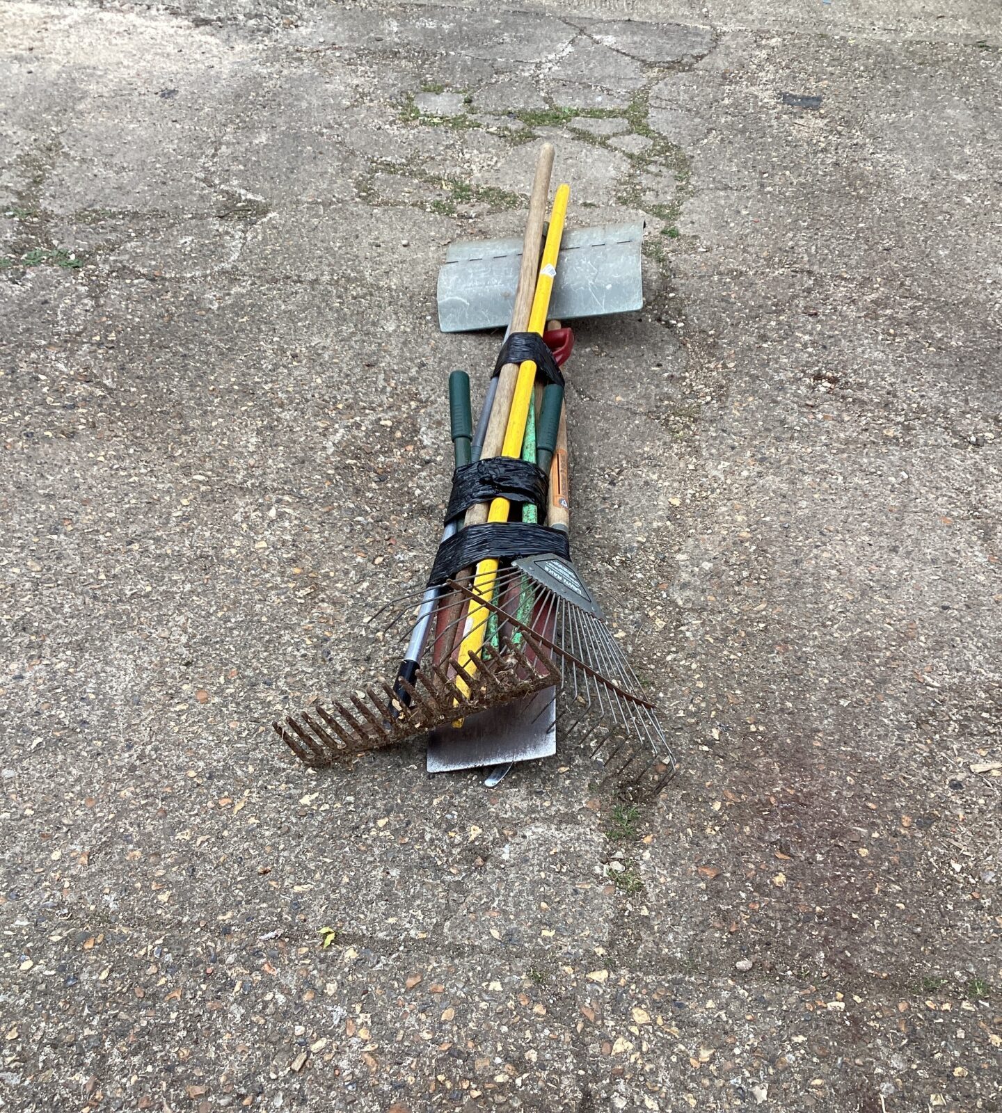 Selection of garden tools