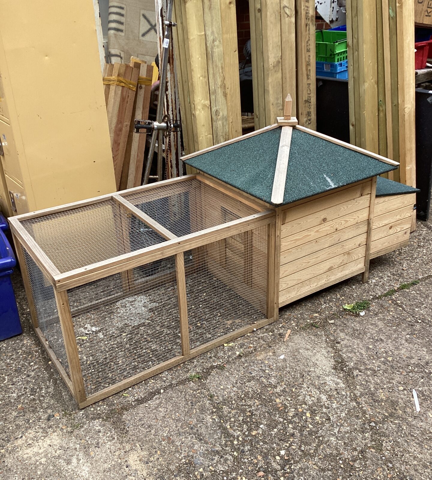 large chicken coop or fancy Rabbit hutch