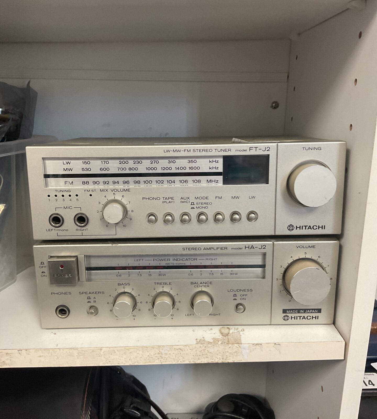 Hitachi ha-j2 amplifier & ft-j2 tuner