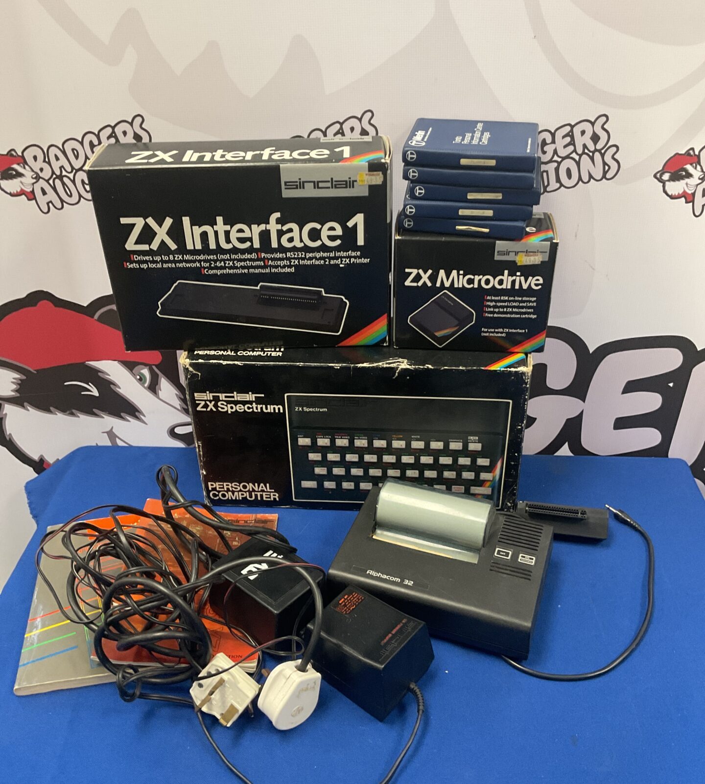 Sinclair zx spectrum computer with zx interface 1 & microdrive