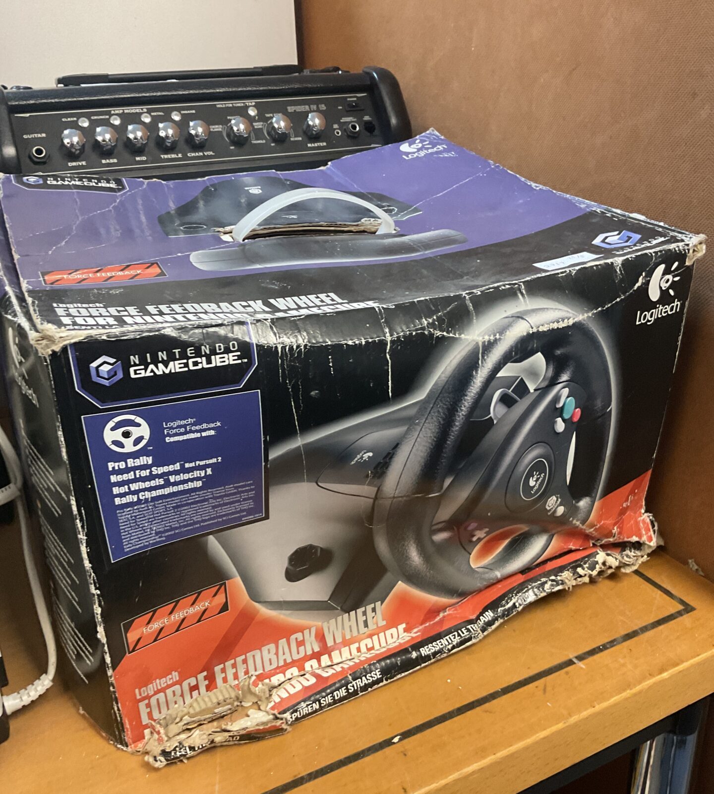 Logitech nintendo GameCube racing wheel