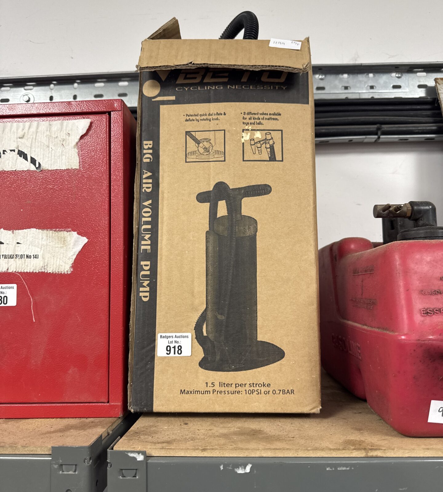 Beto stirrup style cycle air pump