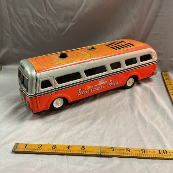 Vintage japanese sonicon battery Operated tin bus