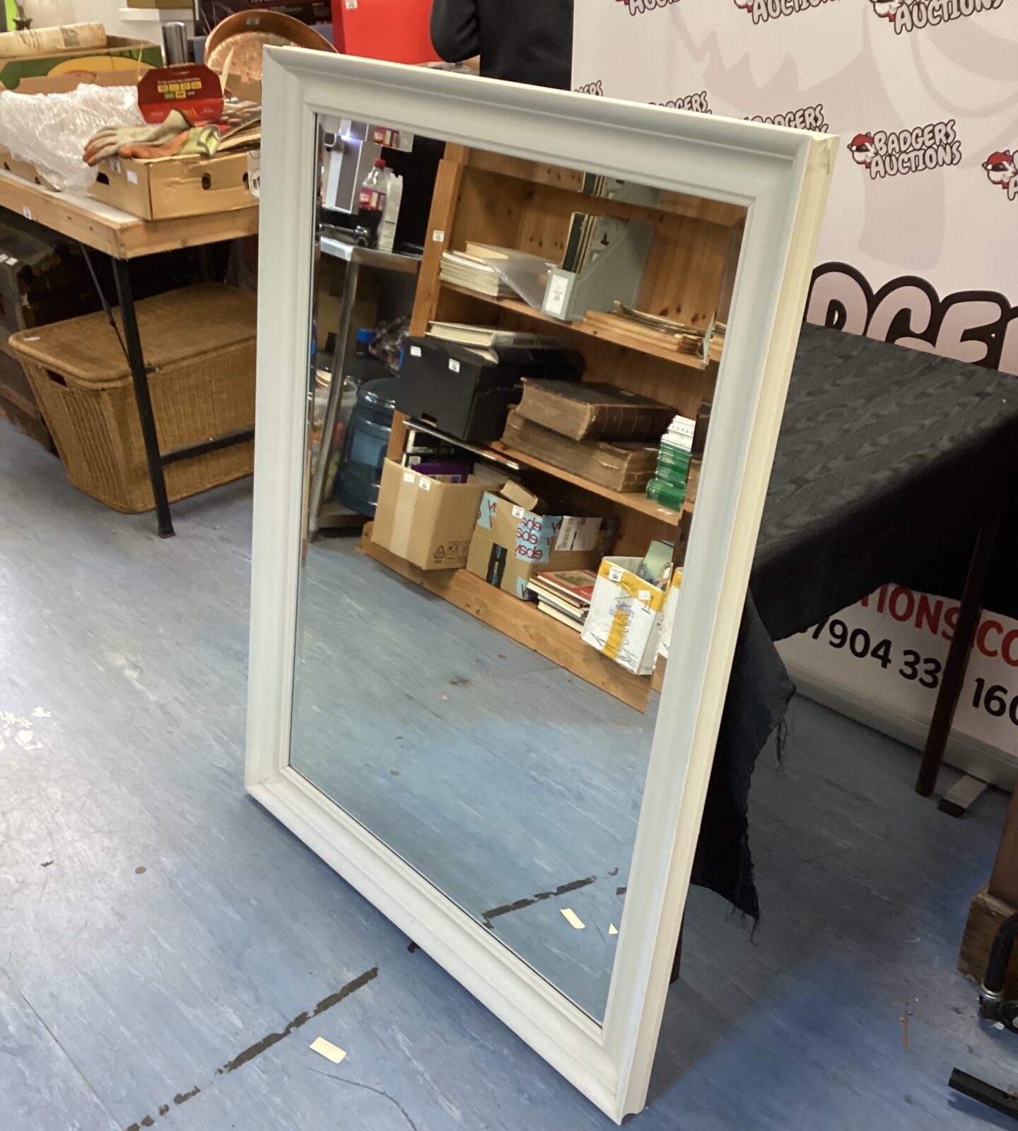 Large bevel edged mirror  4’x3’ Mirror