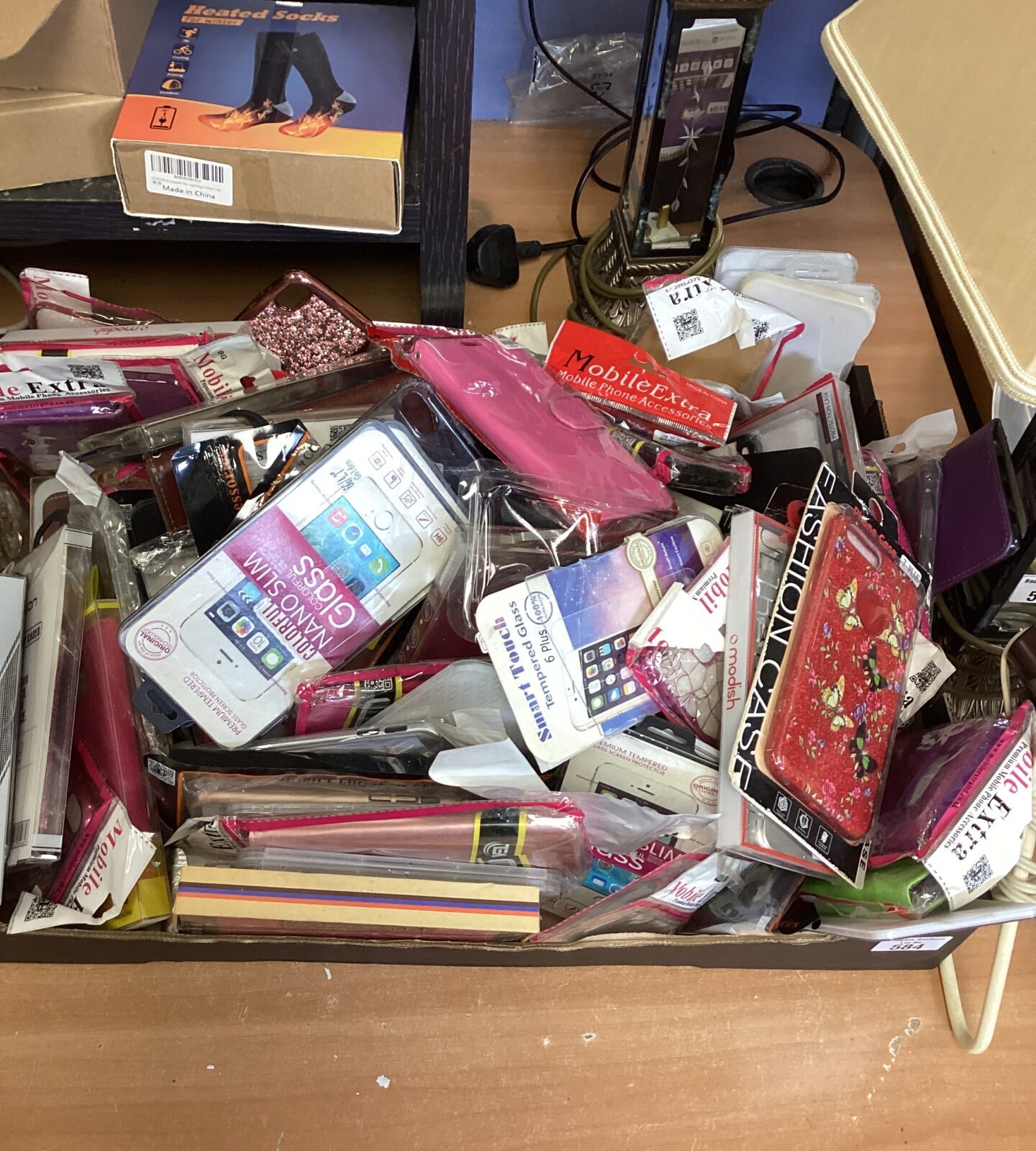 Large quantity of phone covers