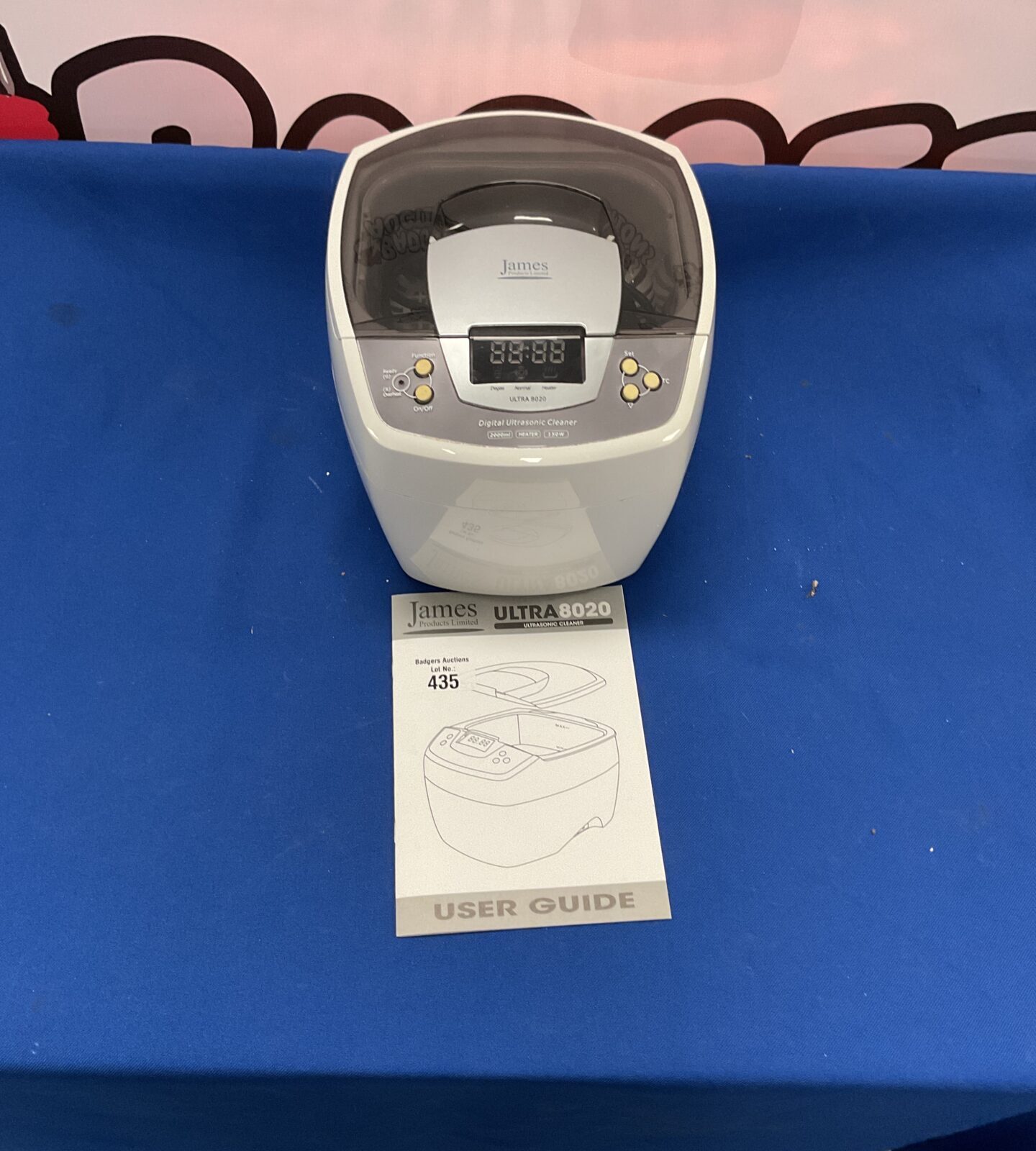 James products limited ultra 8020 ultrasonic cleaner