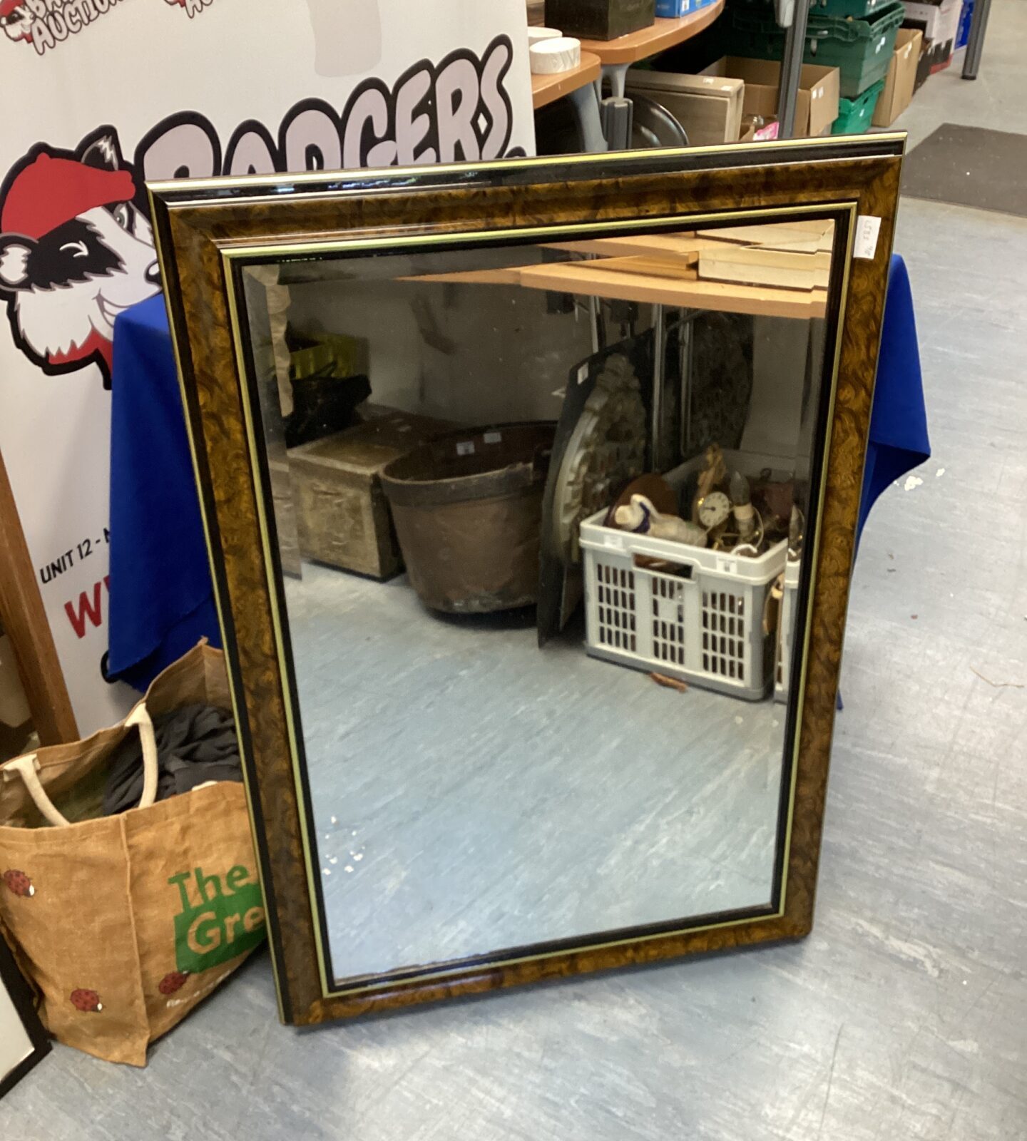 Large wall mirror