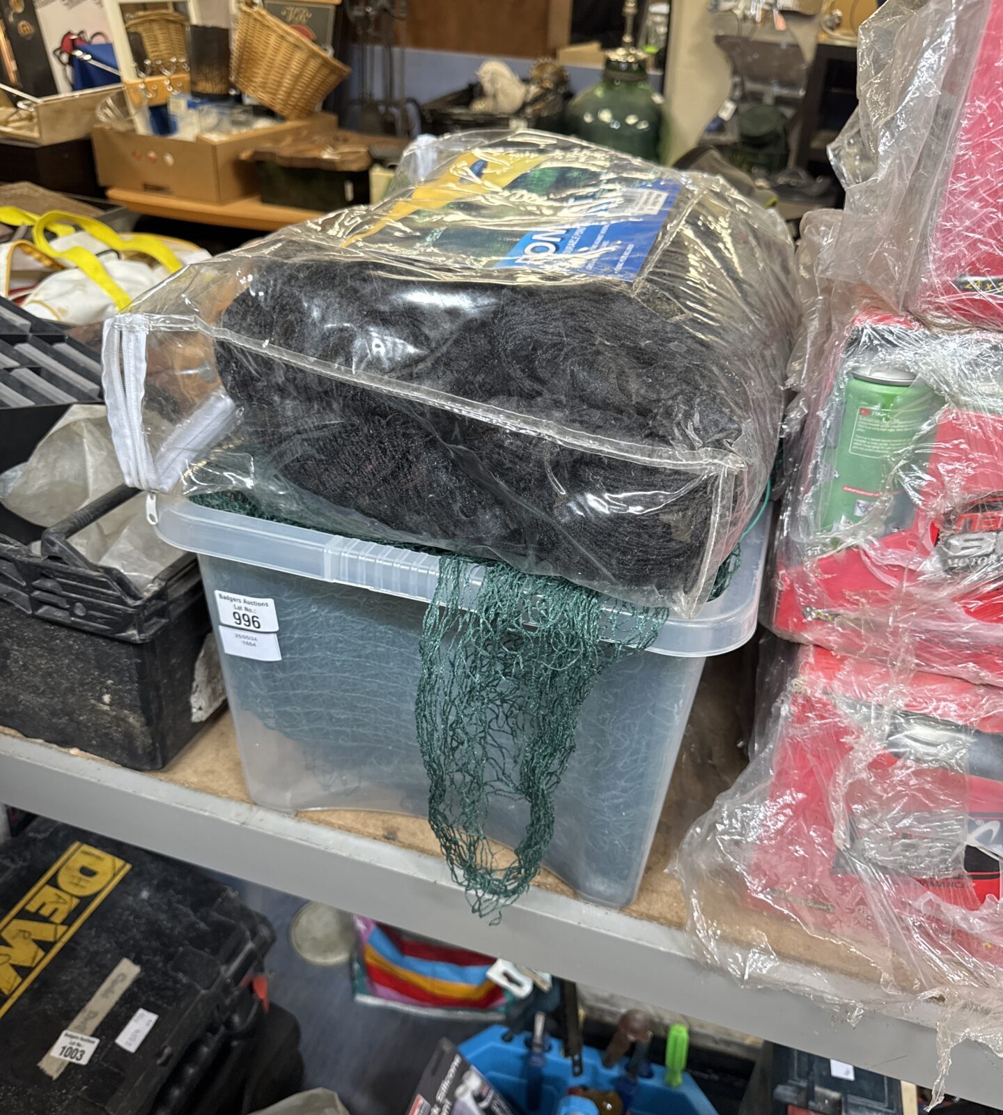 Box & bag of pond netting