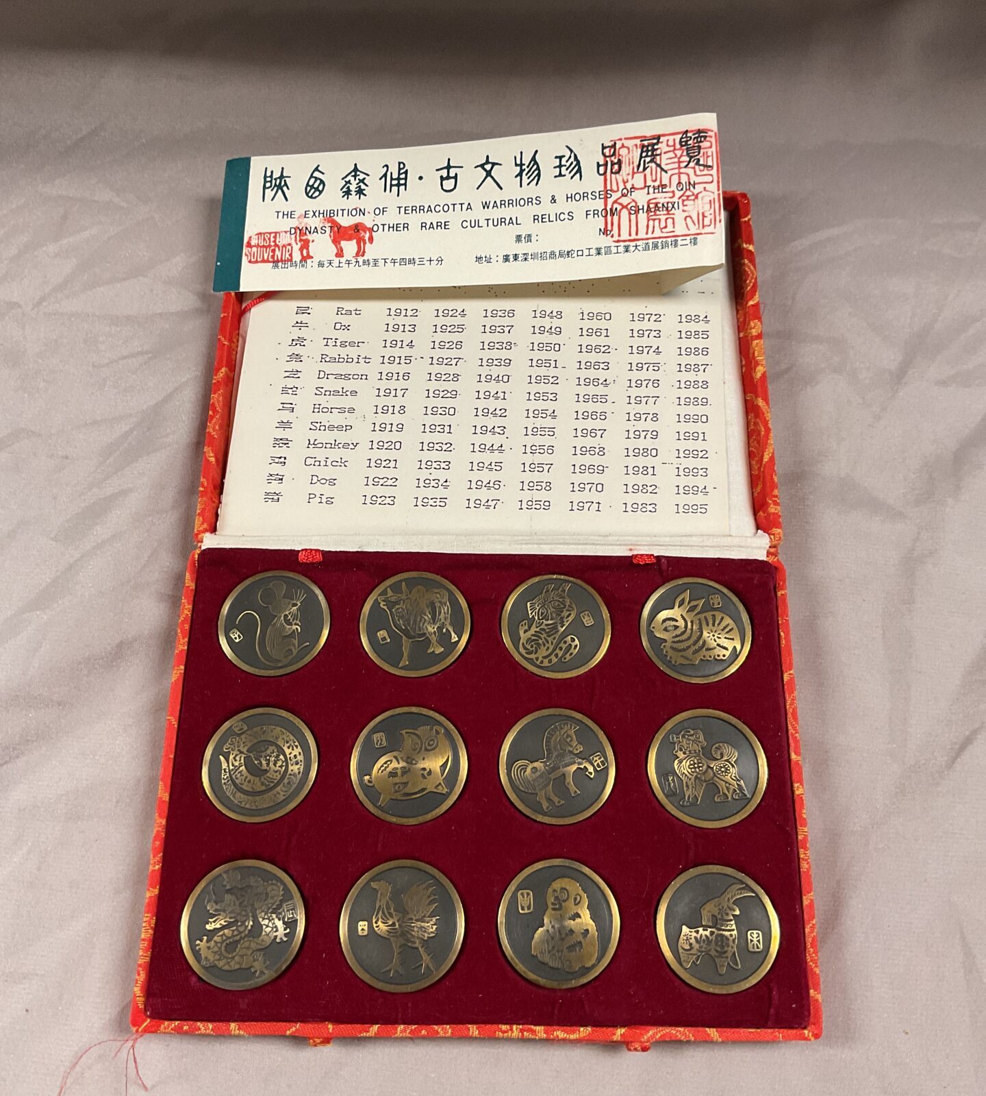 Collection of Chinese year tokens