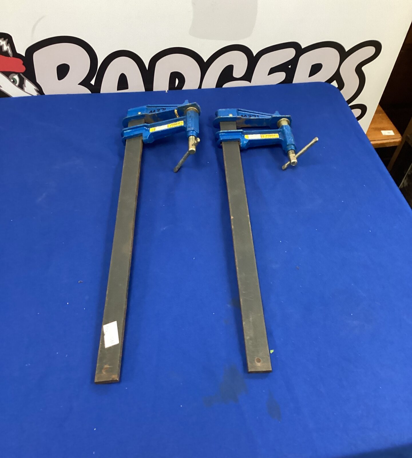 Two large Pither G Clamps
