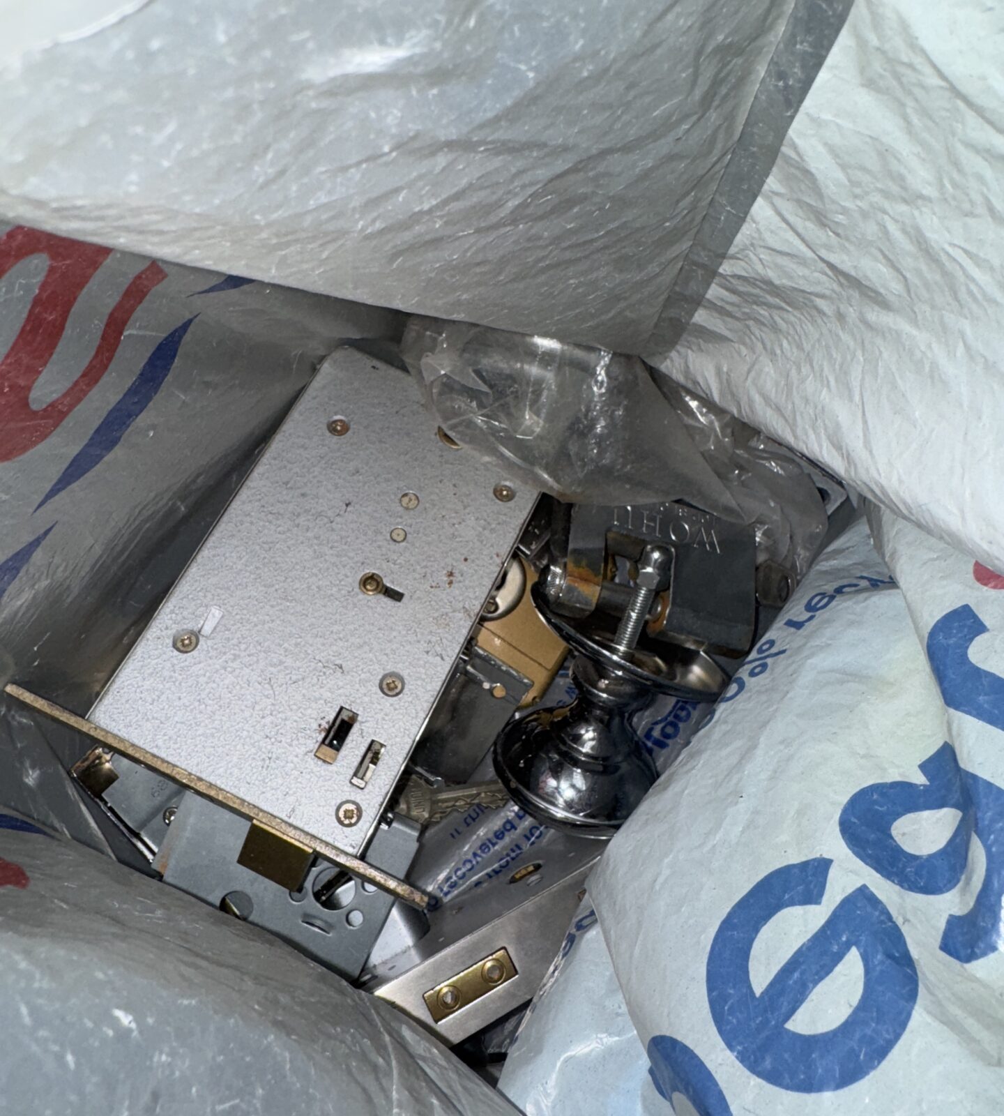 Bag of padlocks & door locks