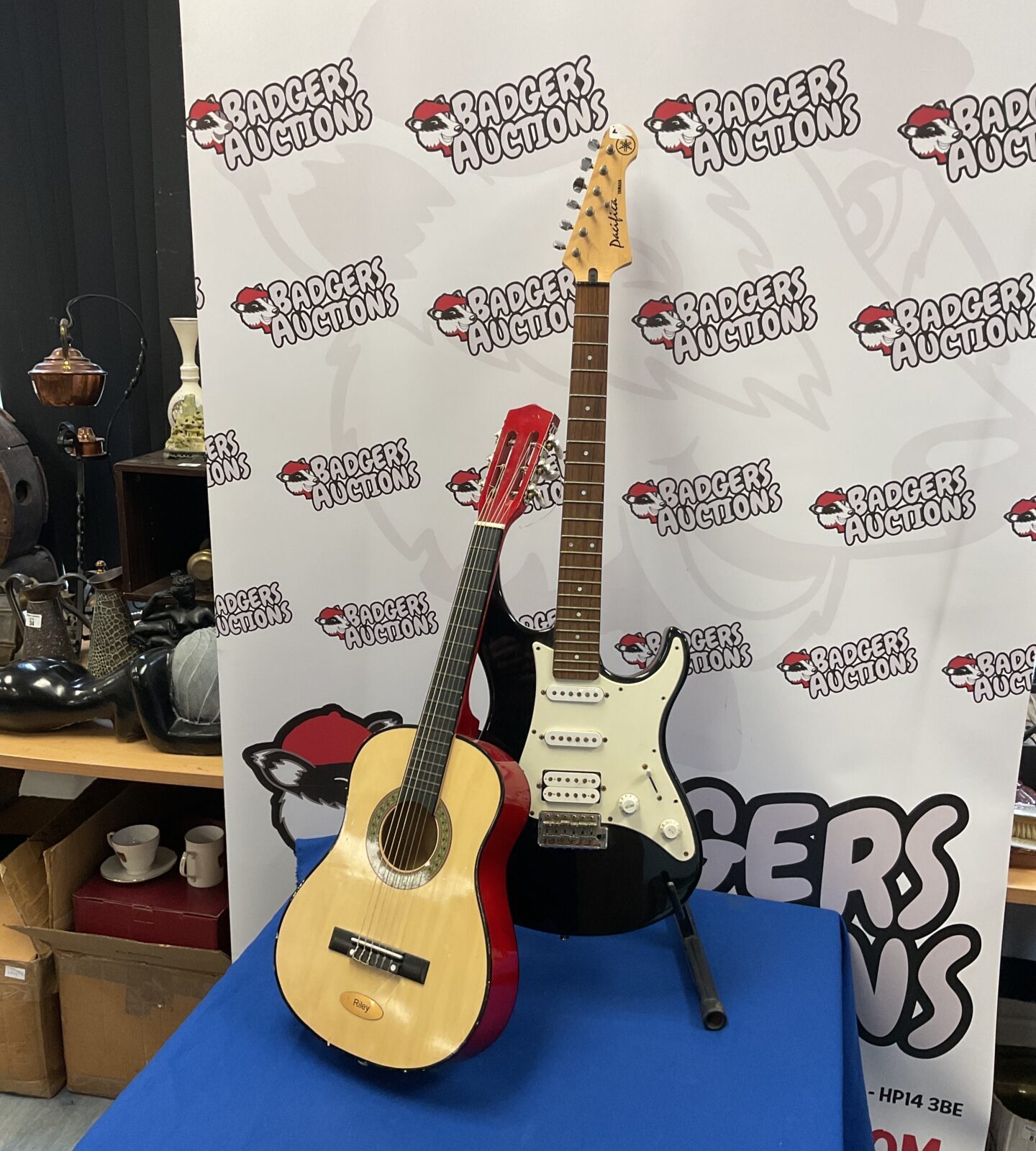 Yamaha pacific electric guitar & childs acoustic guitar