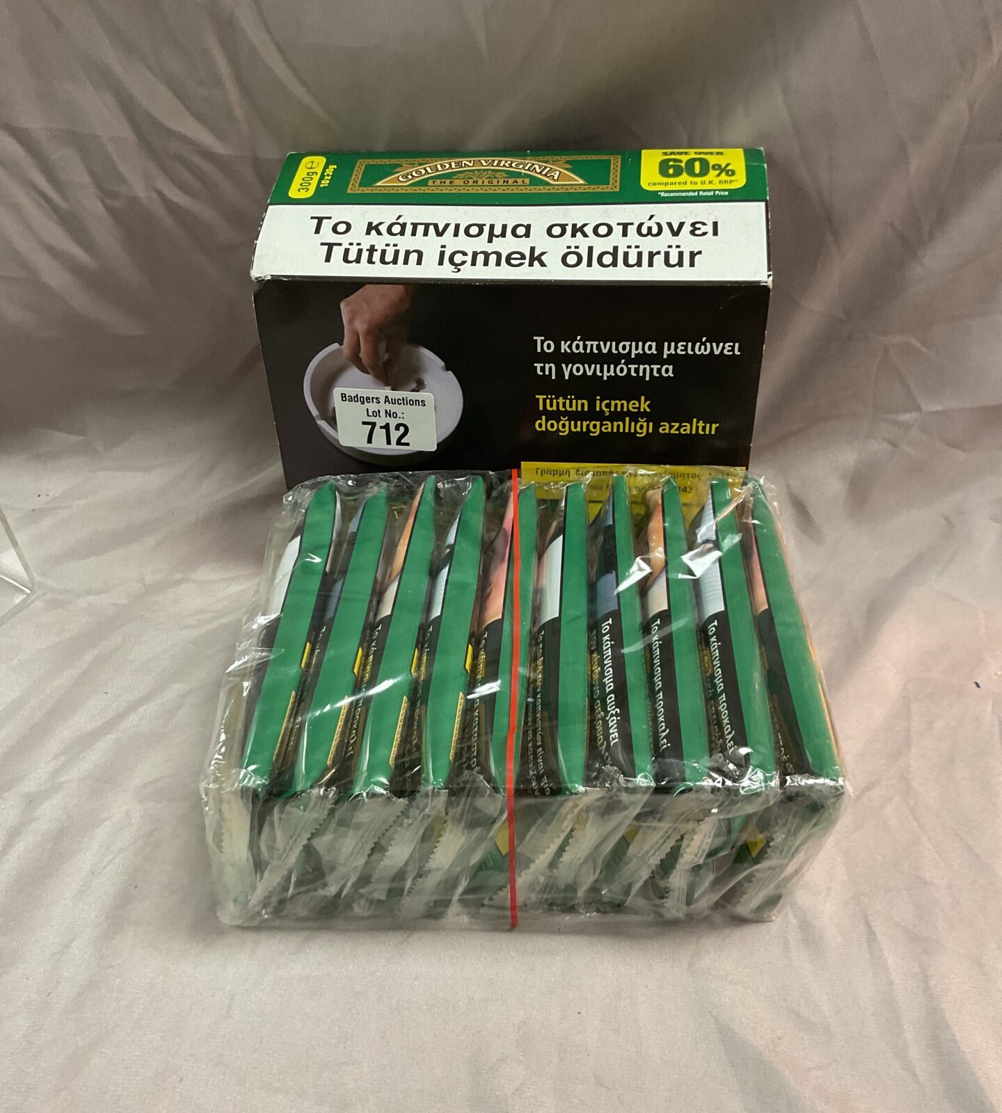 Sealed pack of 10 x 30g Golden Virginia The Original Tobacco