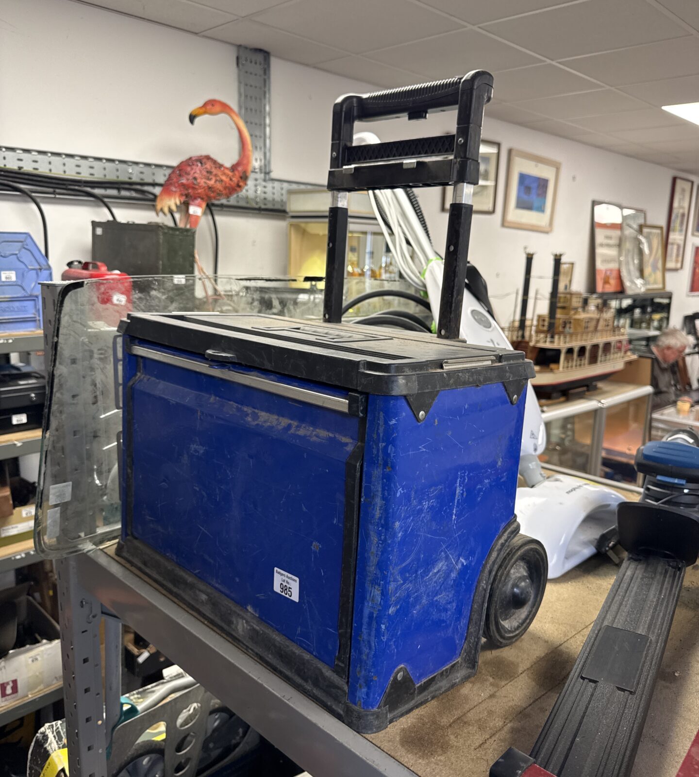 Wheeled tool seat box
