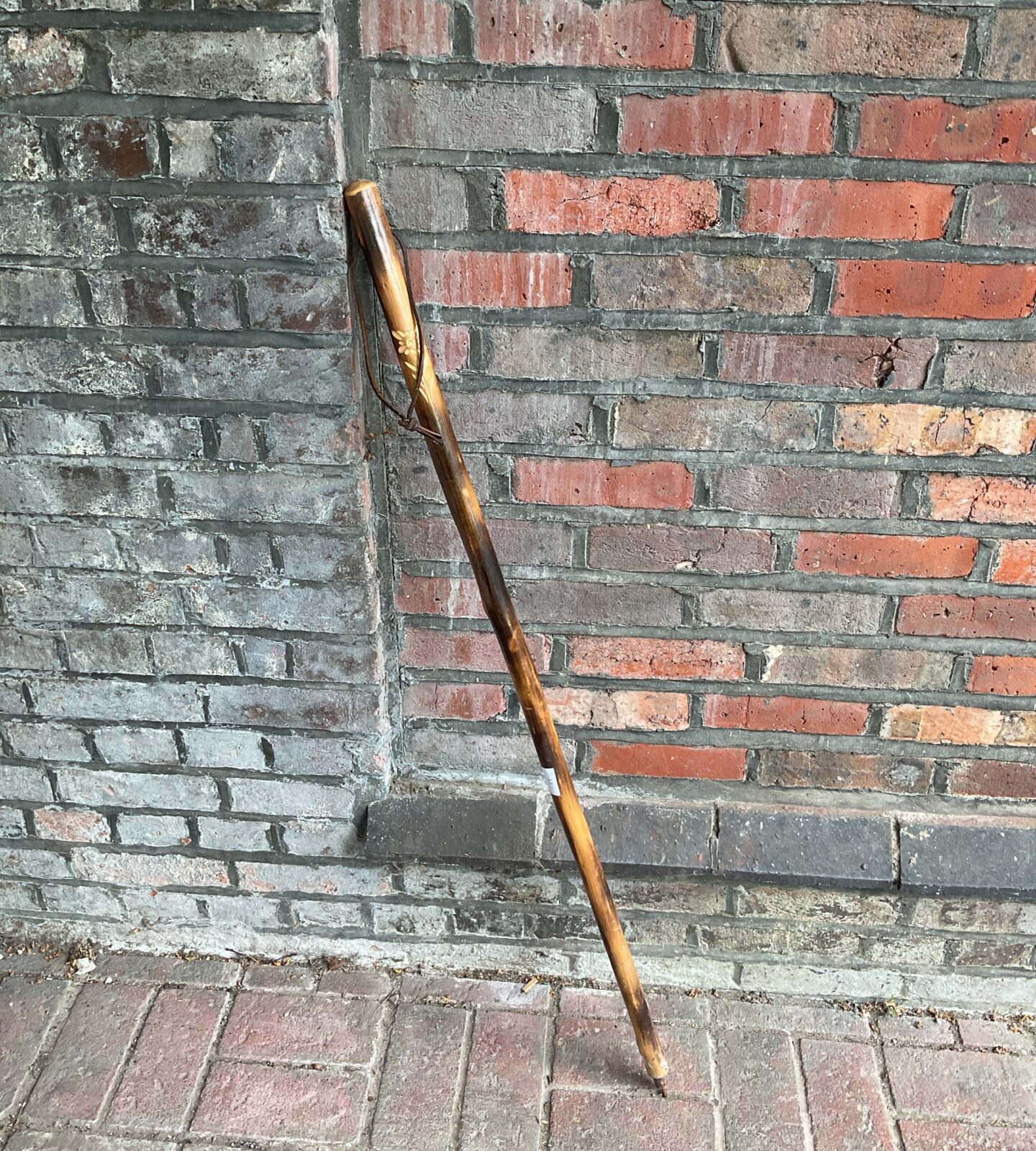 Chunky hand carved walking stick