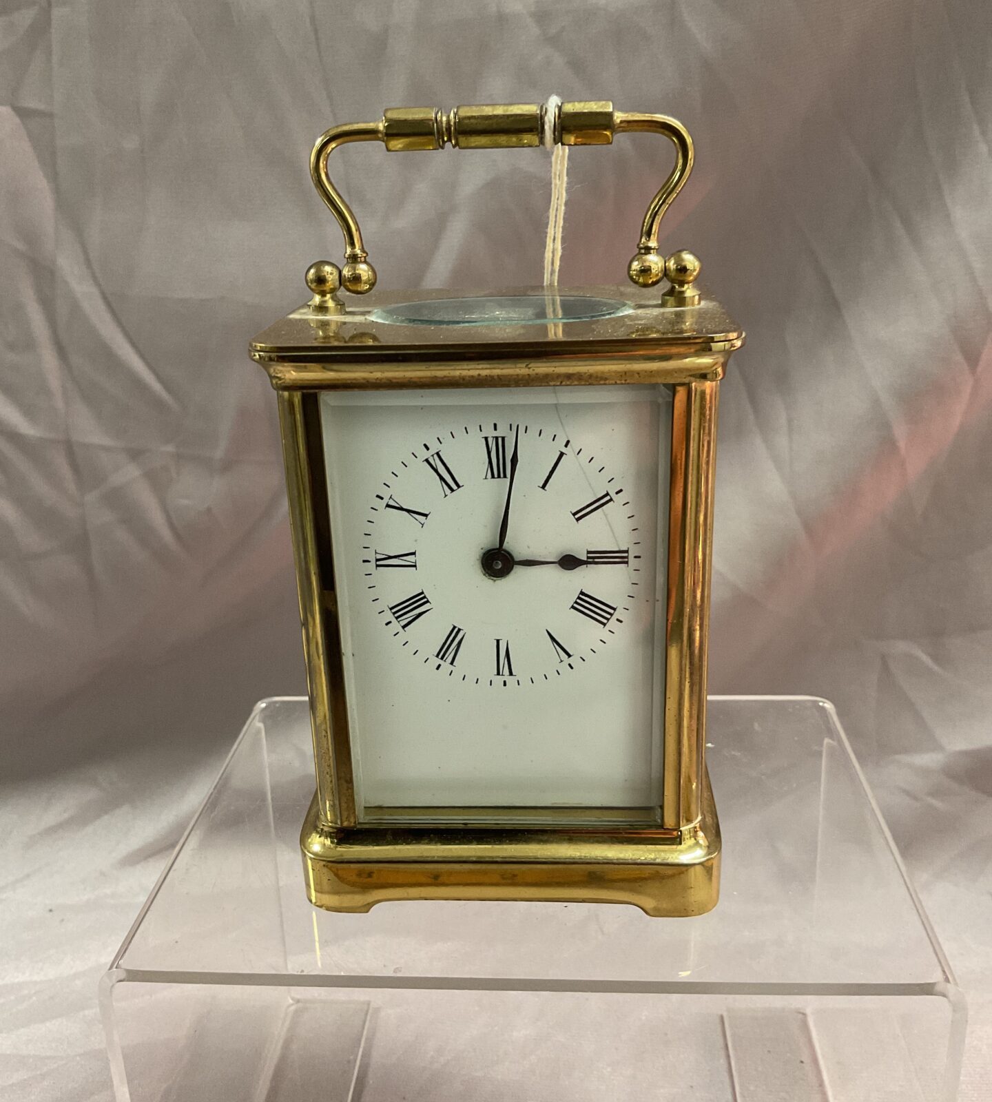 Small brass carriage clock