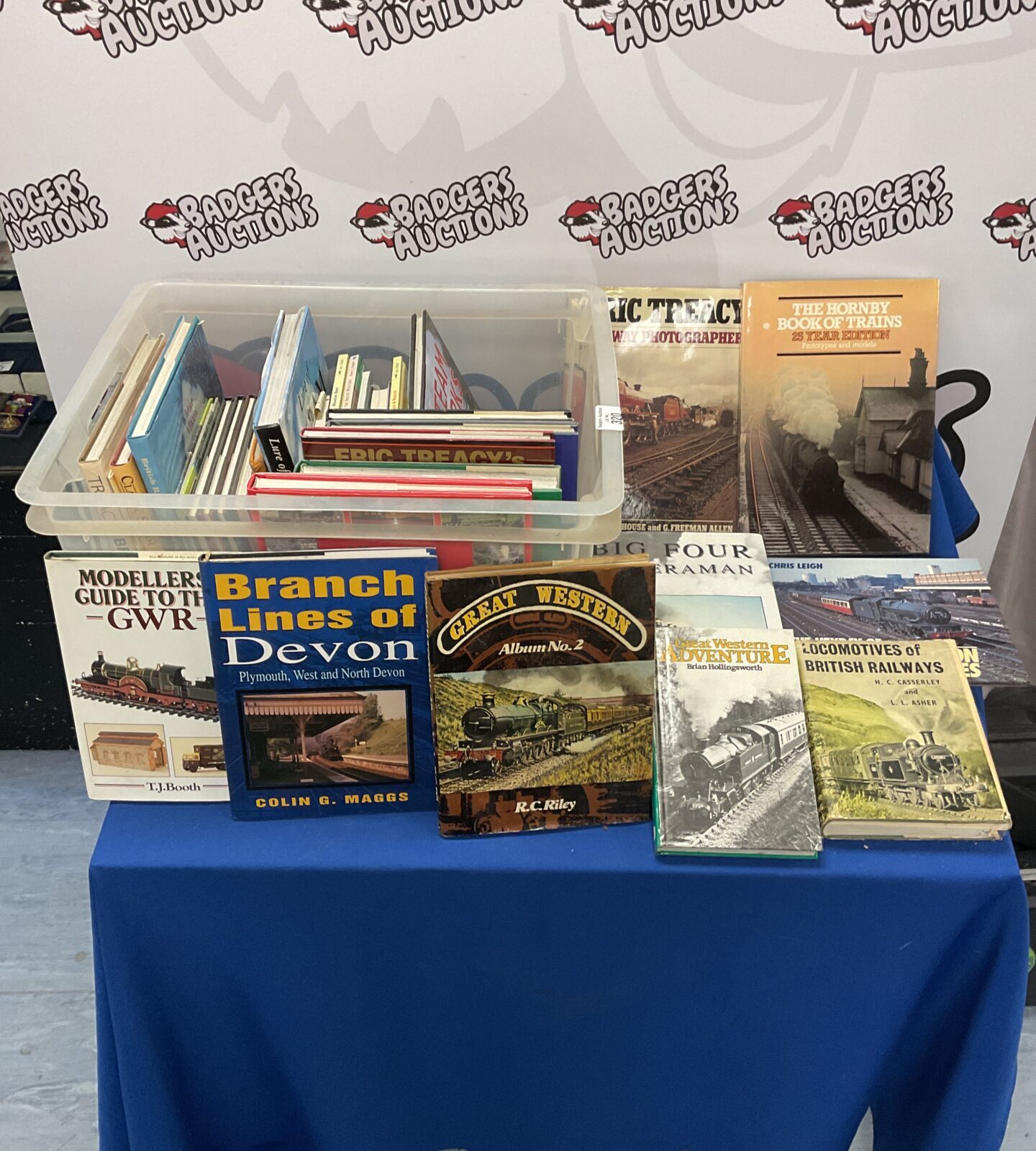 Large collection of steam train books including great western