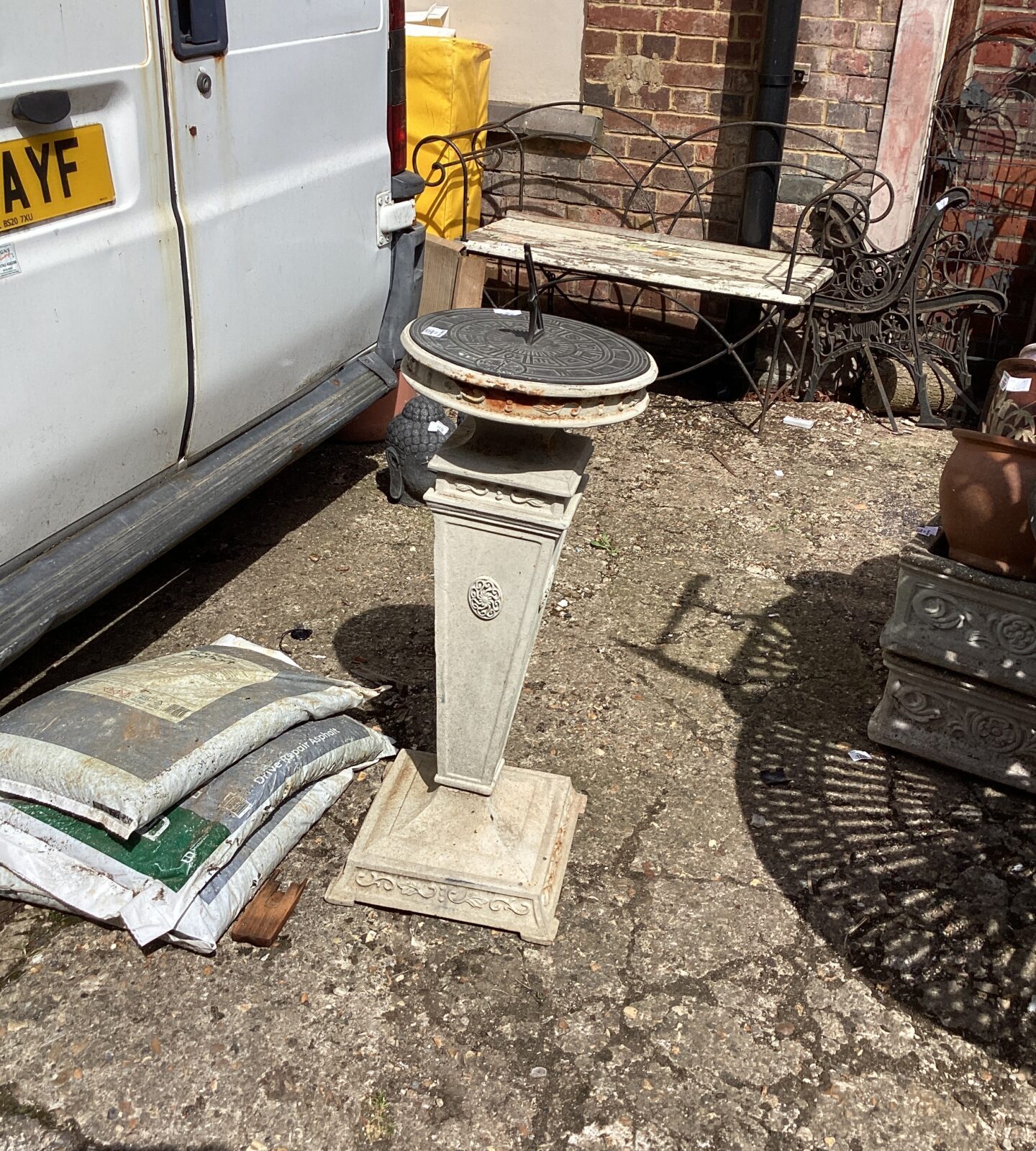 Metal  garden sundial
