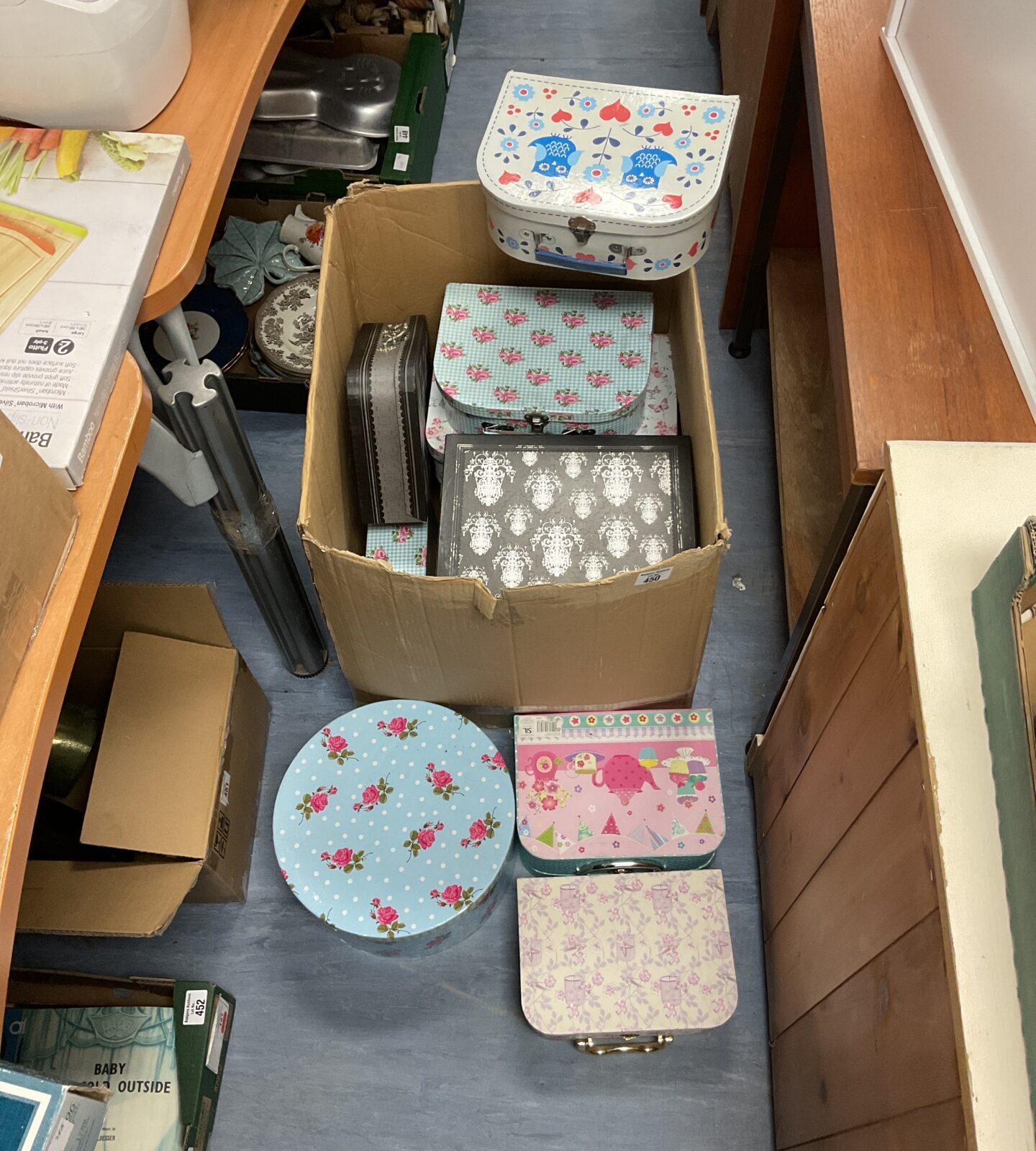 Large box of gift boxes