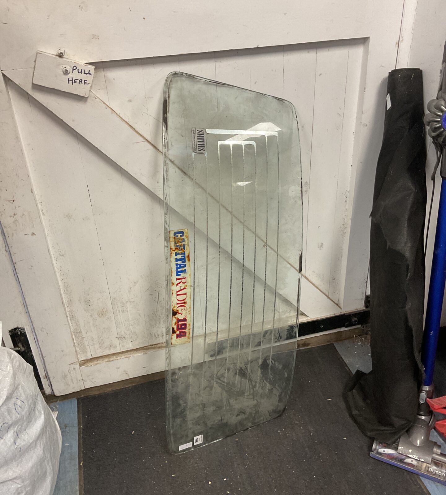 Classic car rear window