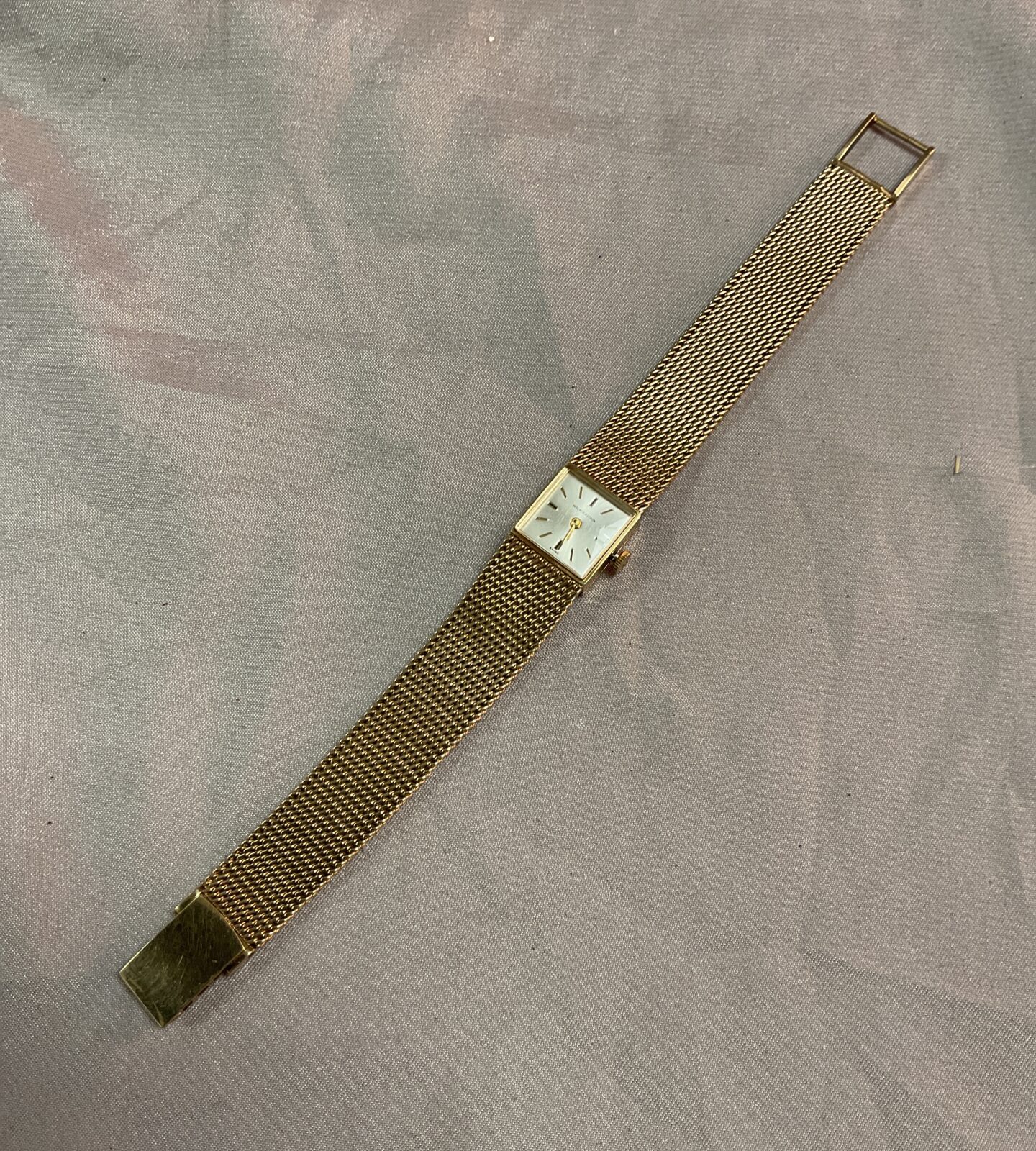 walker astron 9ct yellow gold ladies watch with 9ct  yellow goldstrap 35g gross 33g movement removed