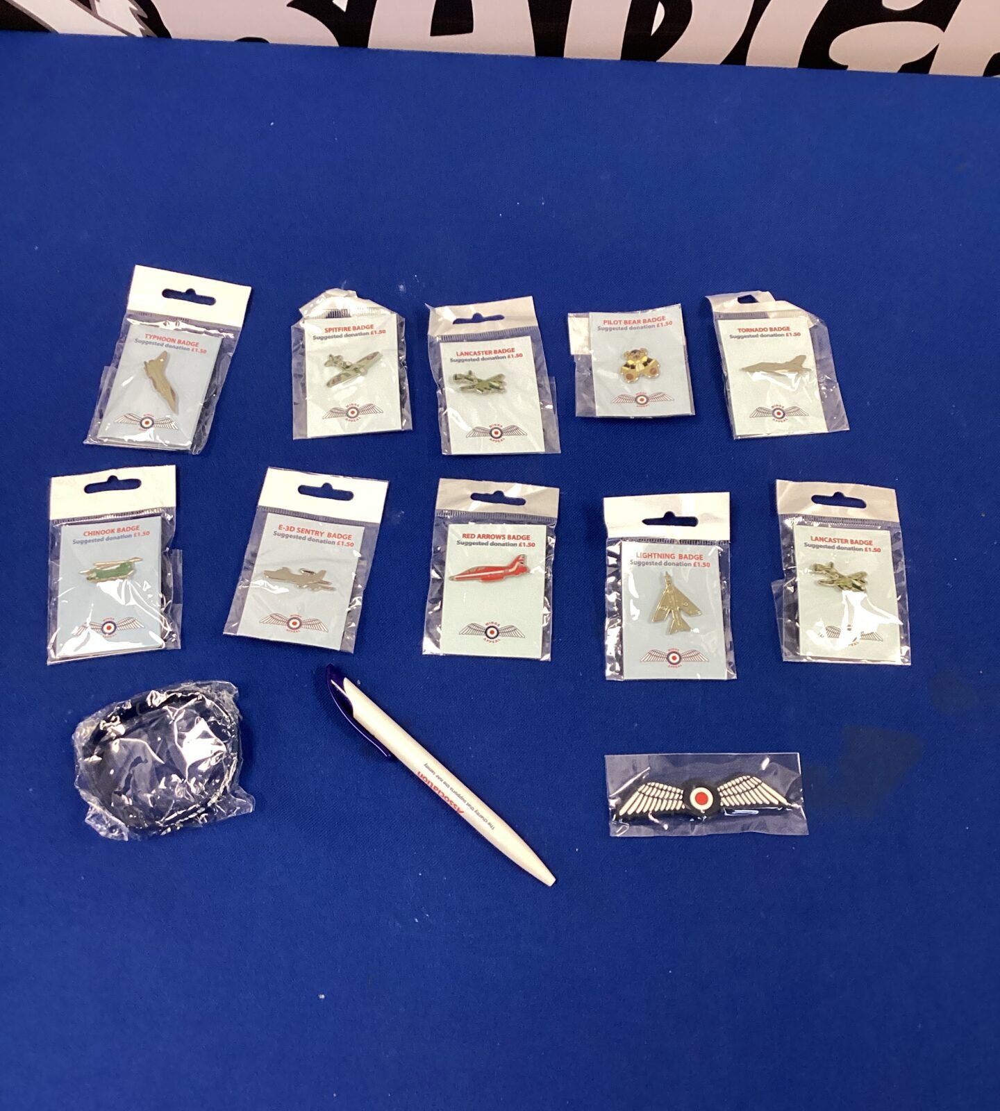 Set of RAF pin badges