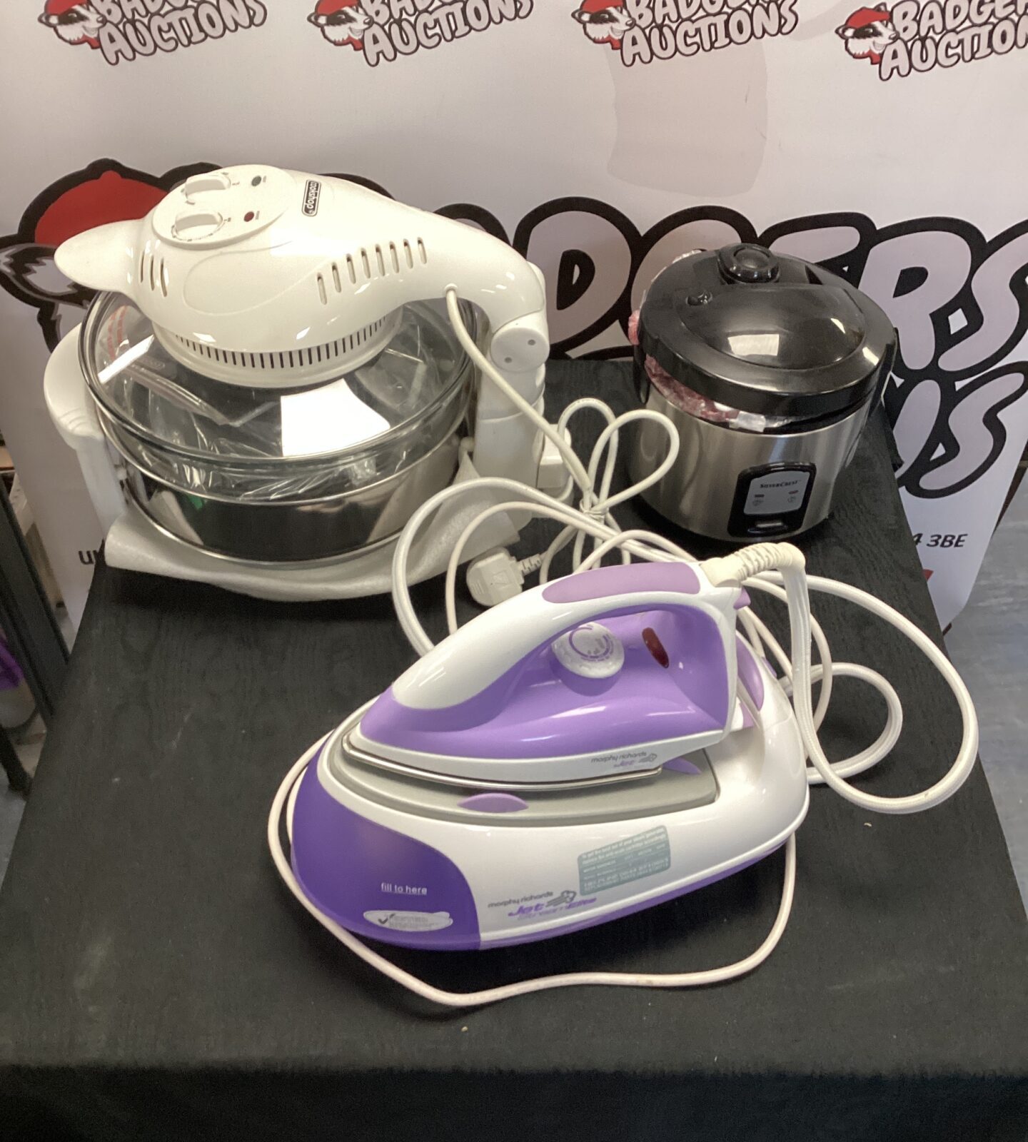 Morphy richards jet stream elite, silver crest rice cooker & cookshop halogen oven