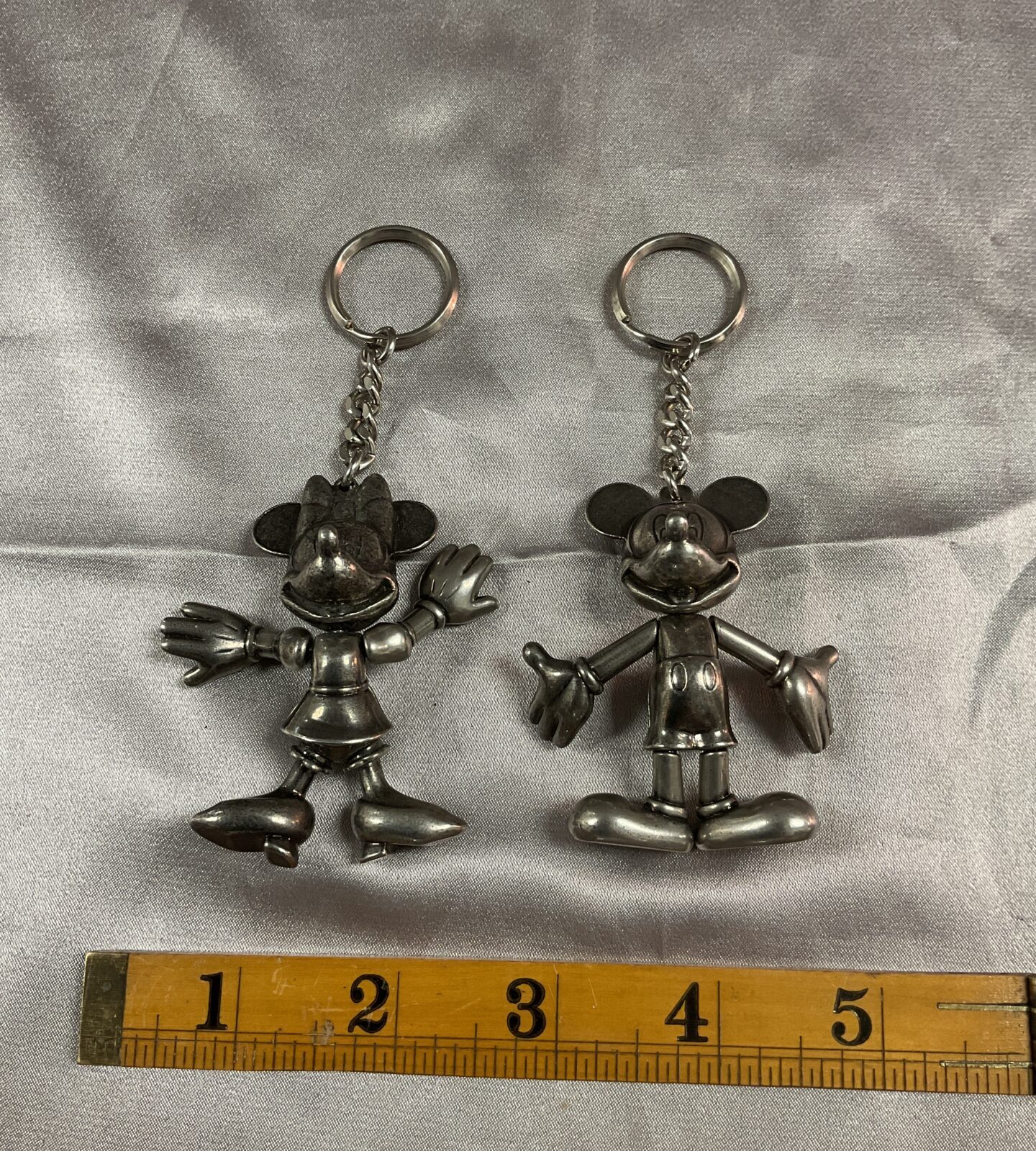 Disney Mickey and Mini Mouse Articulated Keyrings