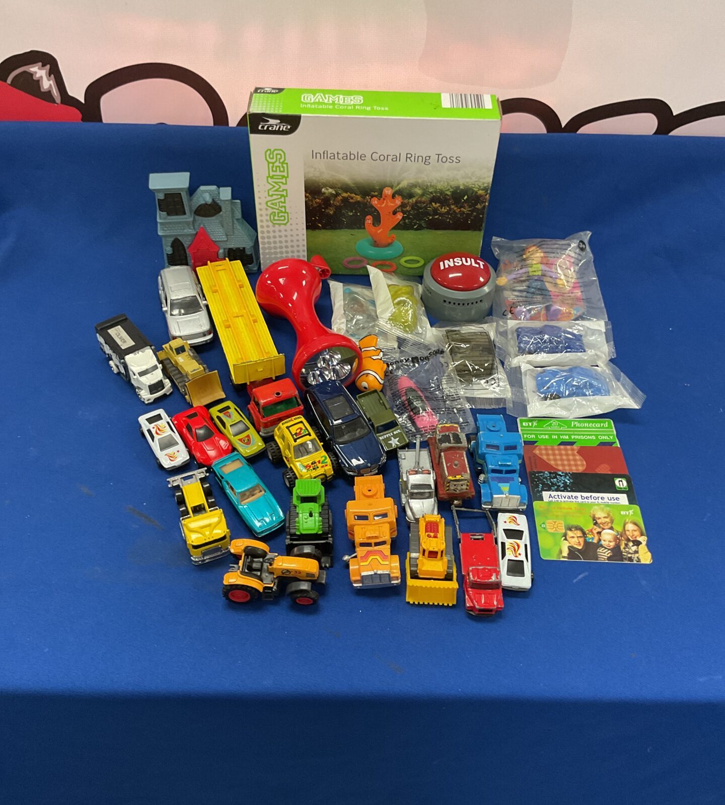 Box of mixed toys inc new, diecast models and others