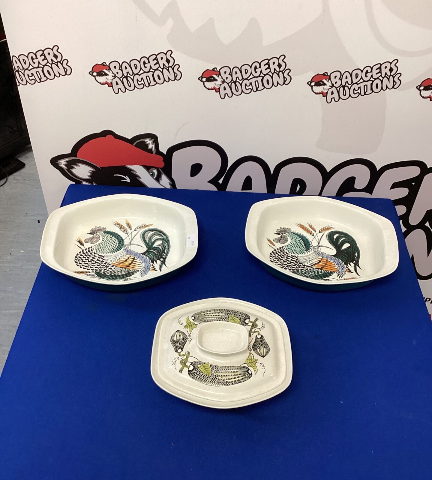 Three Poole Pottery Oven Proof Dishes