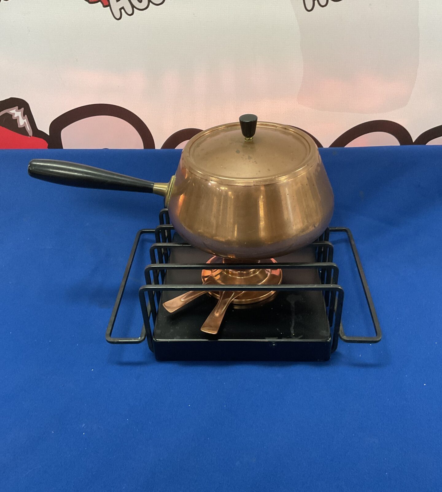 Culinox spring swiss made copper paraffin cooker set