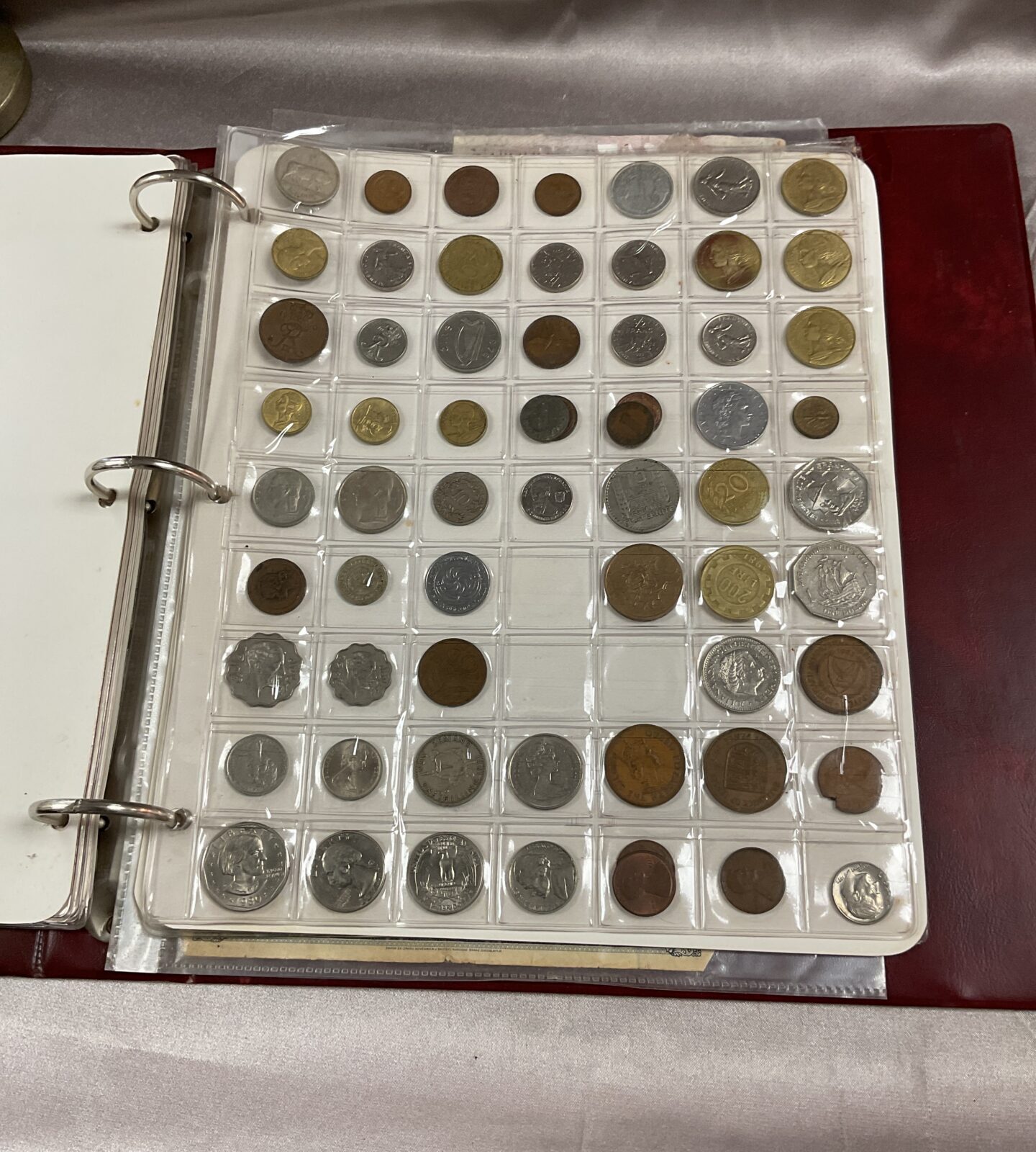 Coin album with assorted coins and bank notes - Image 2