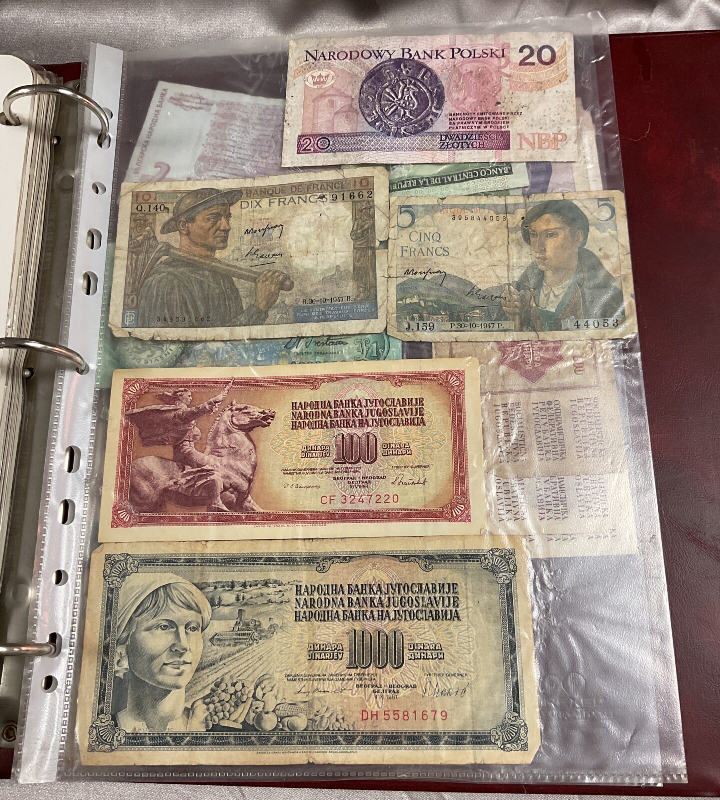 Coin album with assorted coins and bank notes - Image 3