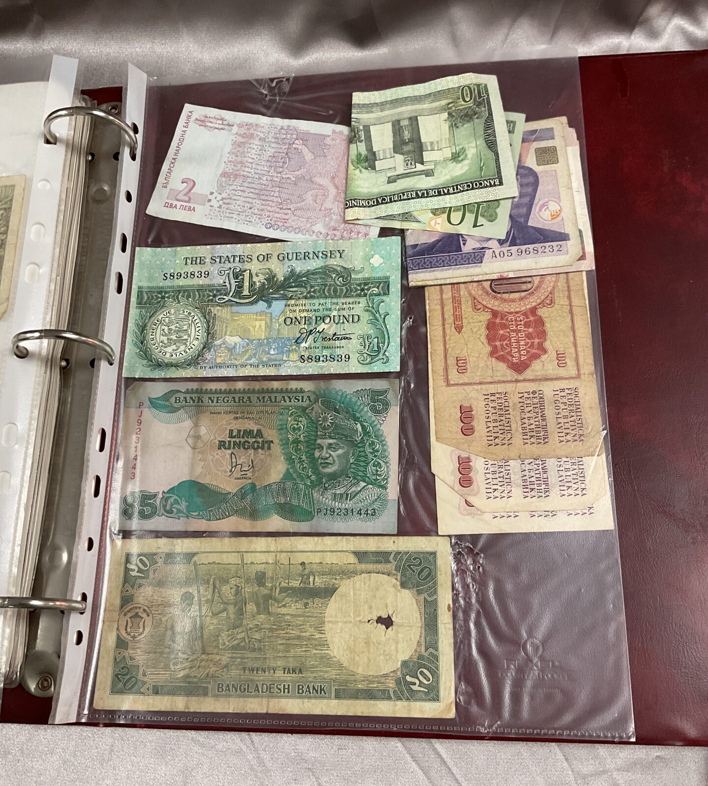 Coin album with assorted coins and bank notes - Image 4
