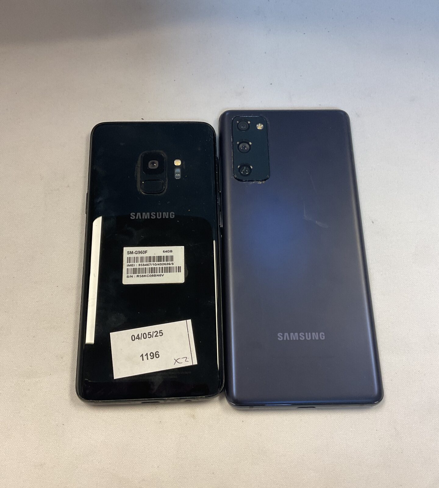 Two samsung galaxy phones working but pin locked