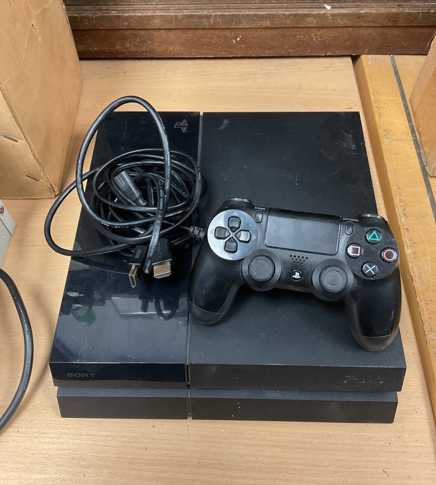 Sony PlayStation 4 console with controller