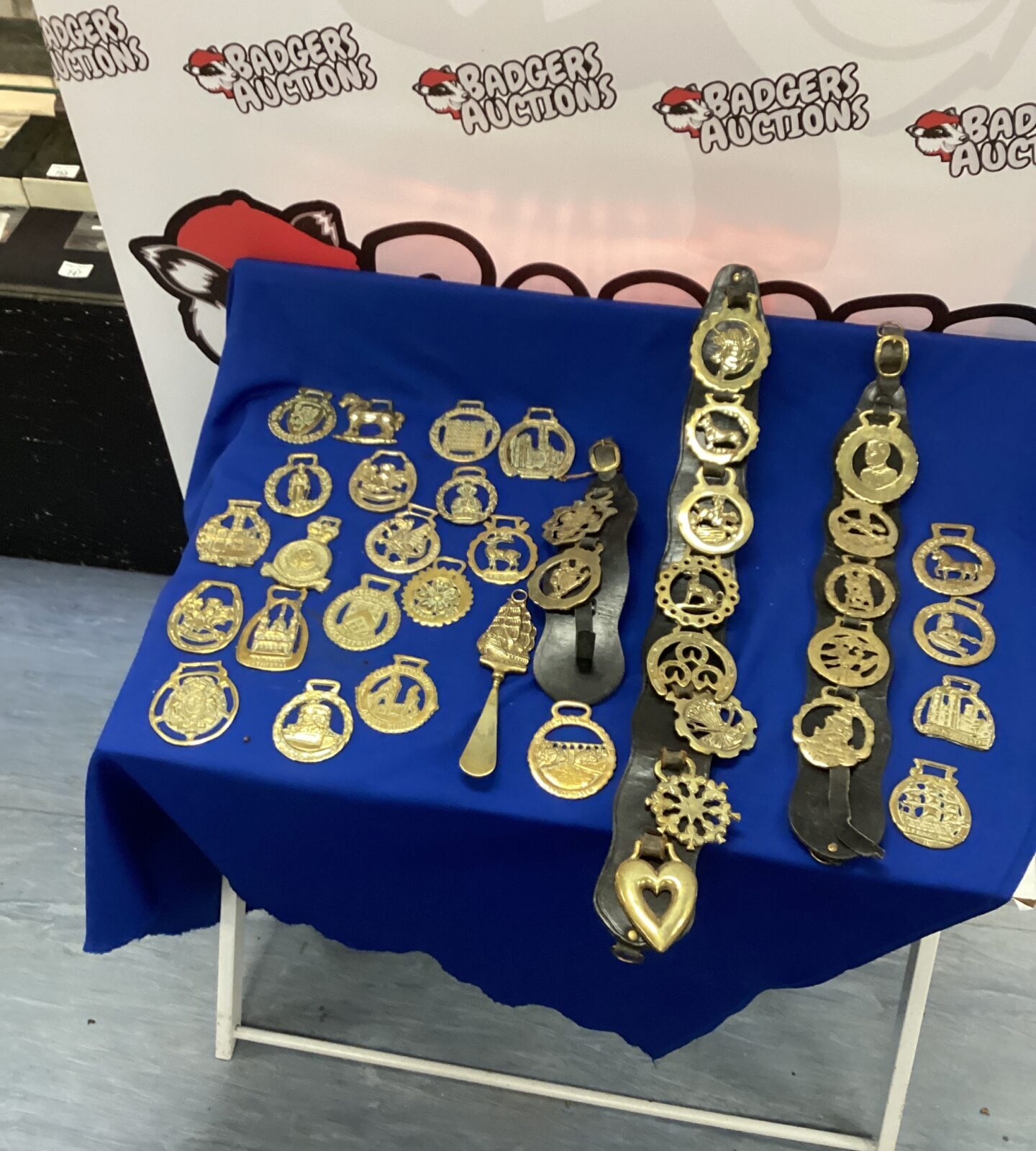 Collection of horse brasses