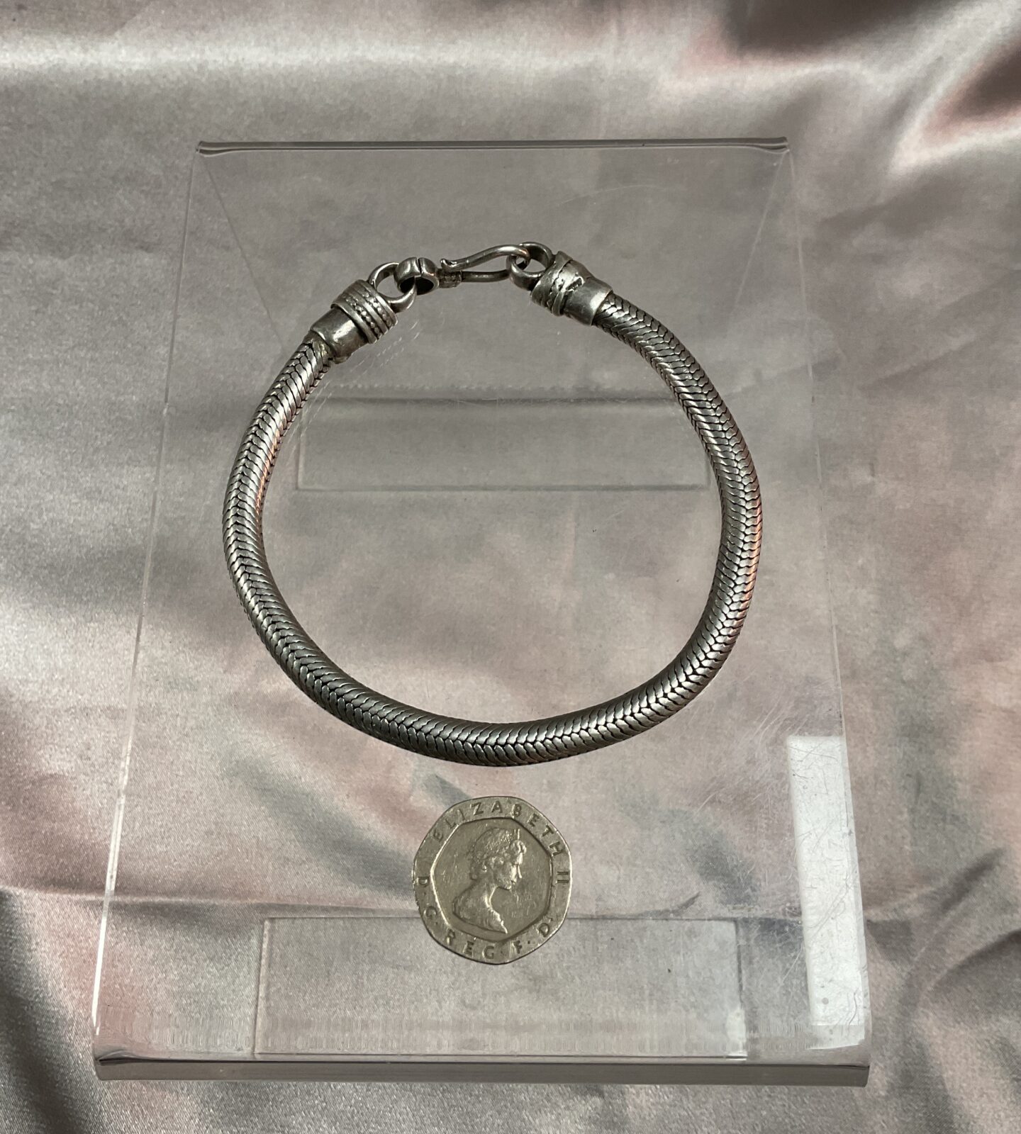 Chunky silver Snakelink bracelet
