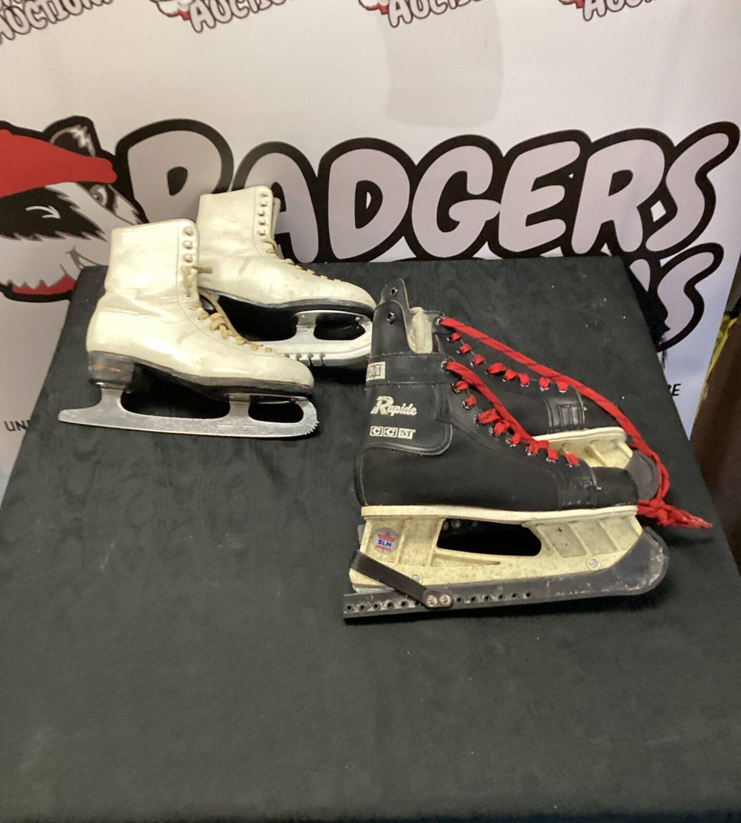 Two pair of ice skates inc Ccm Rapide