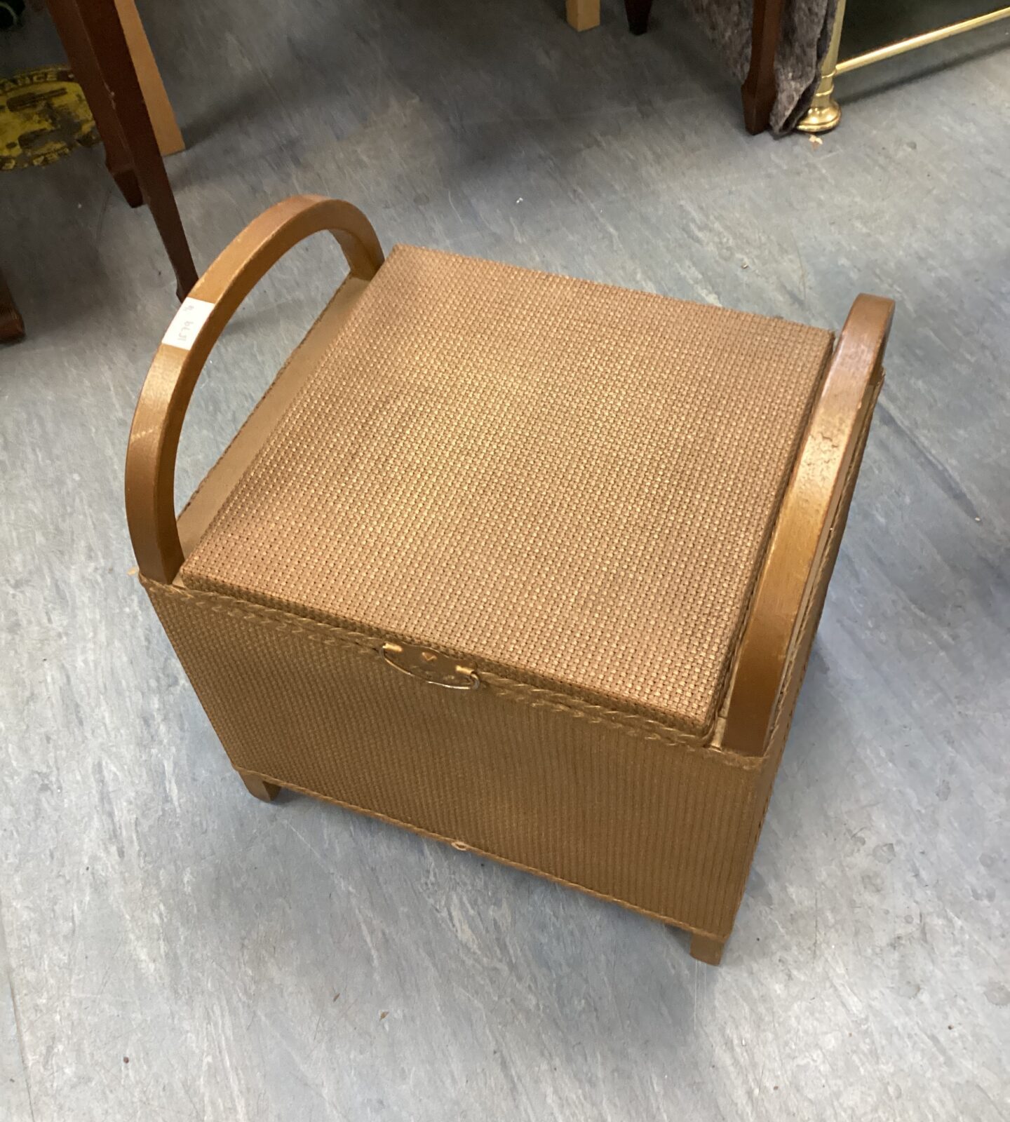 Vintage lloyd loom style  commode