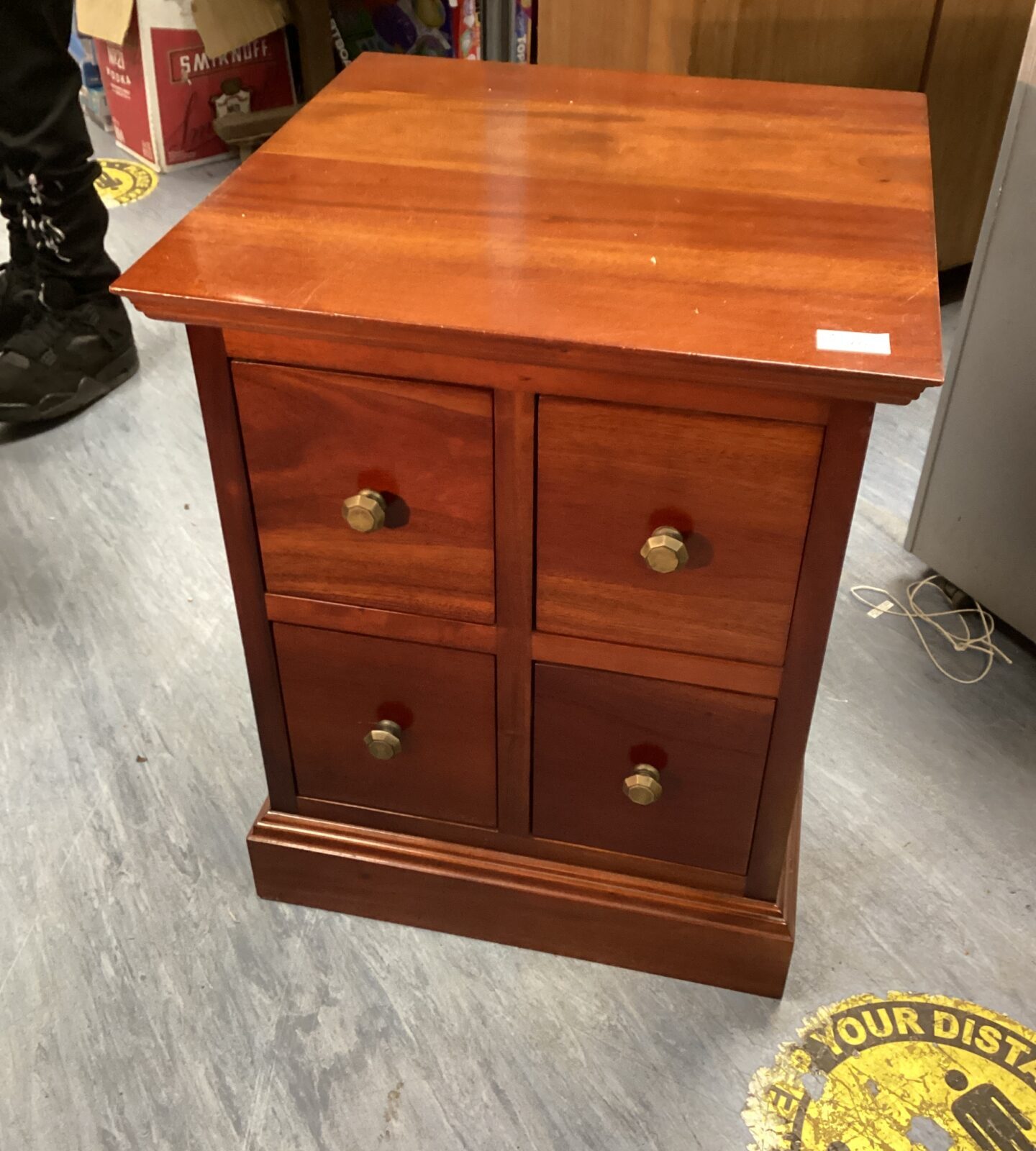 Mahogany Small Four drawer cabinet