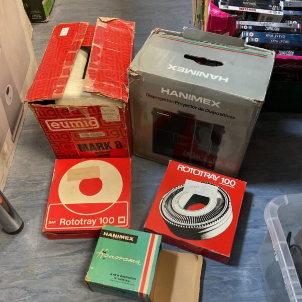 Eumig mk8 film projector & hanimex 35mm slide projector