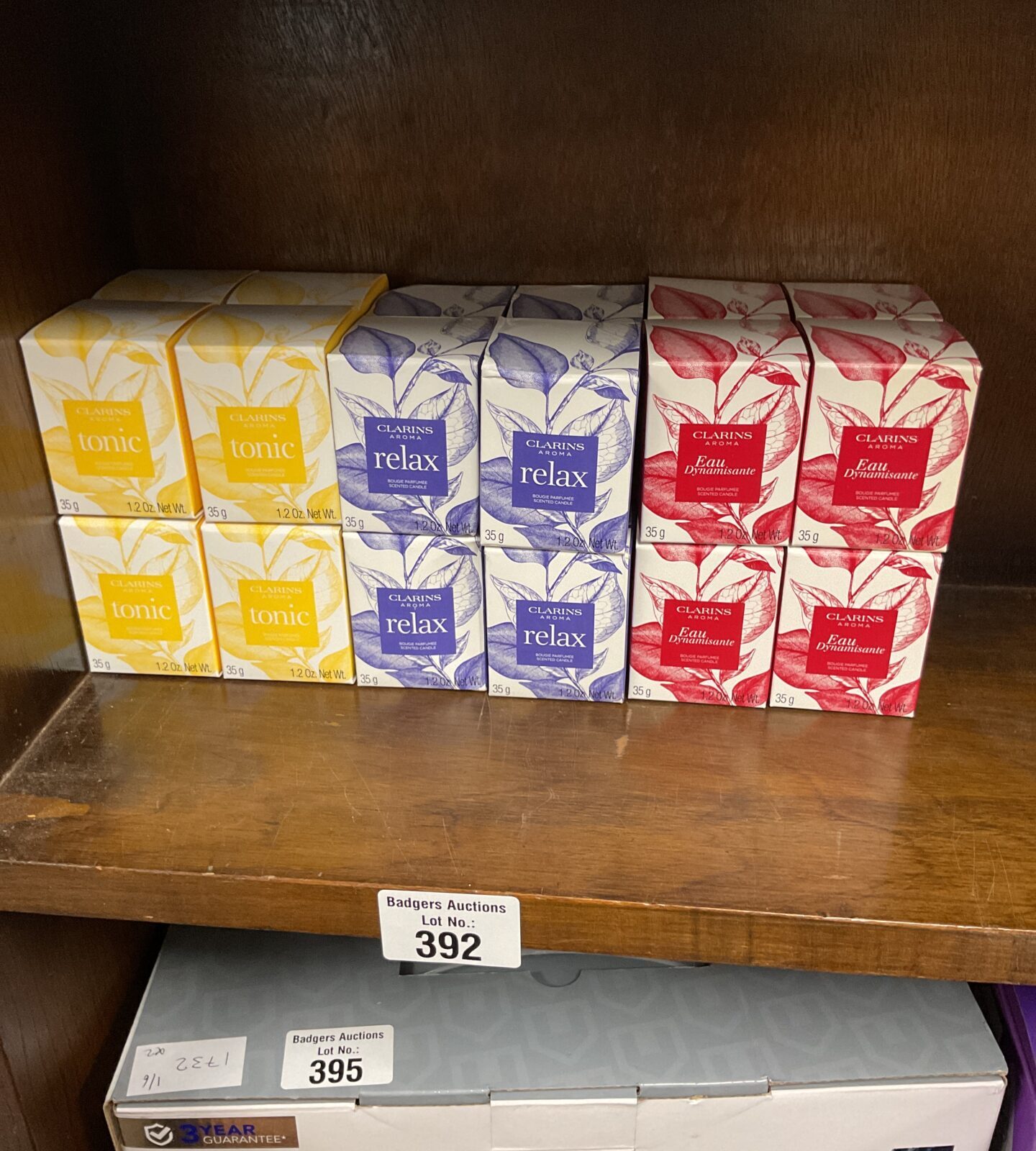 Large selection of new clarins aroma candles inc tonic, relax and eau dynamisante. 24 Total