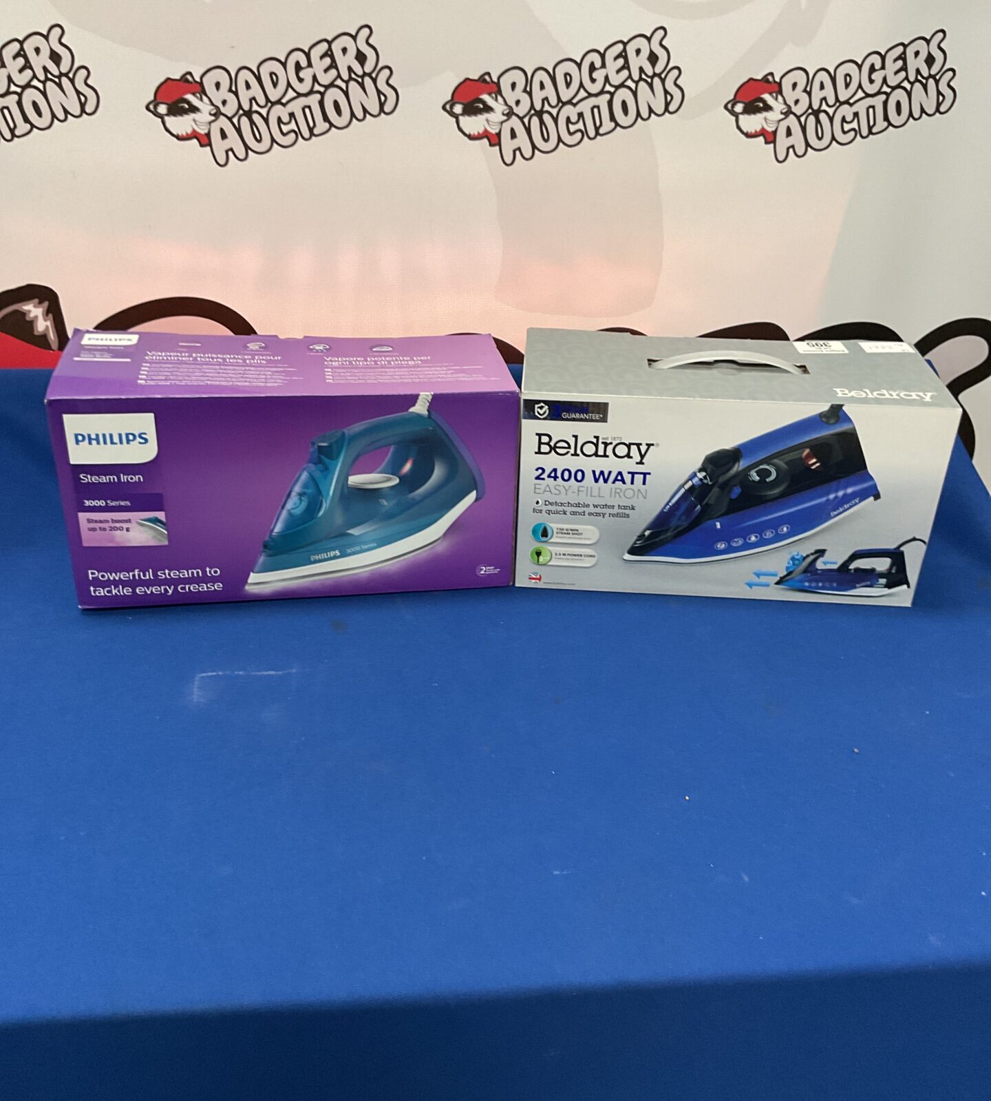Two boxed irons inc phillips