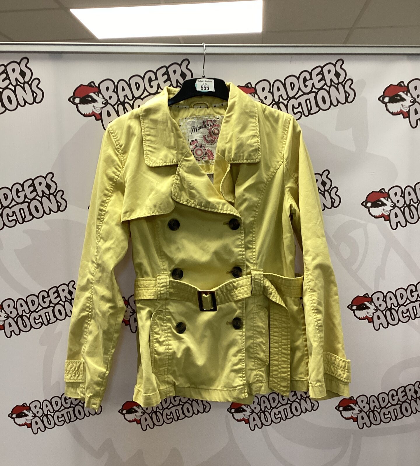 Mantaray yellow ladies jacket size 12