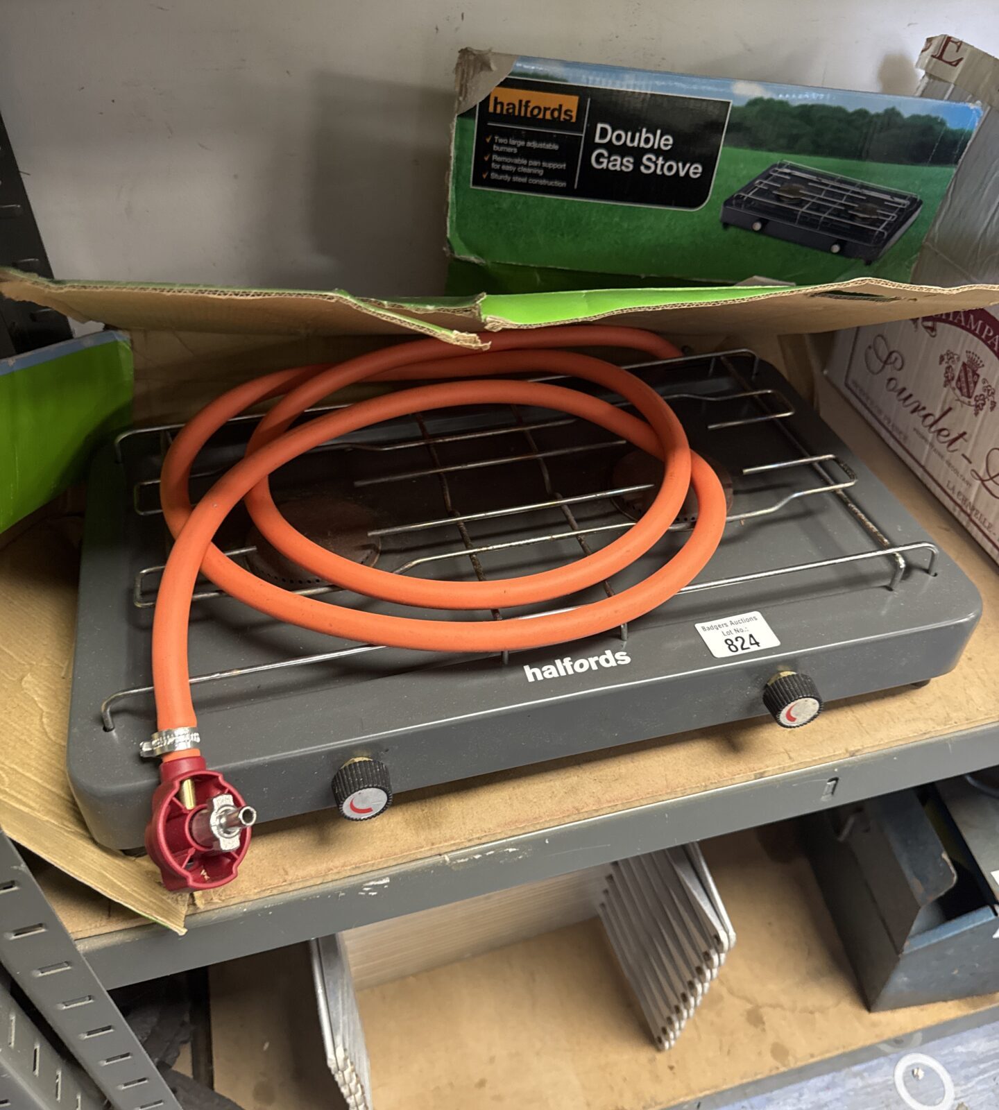 Halfords double gas stove