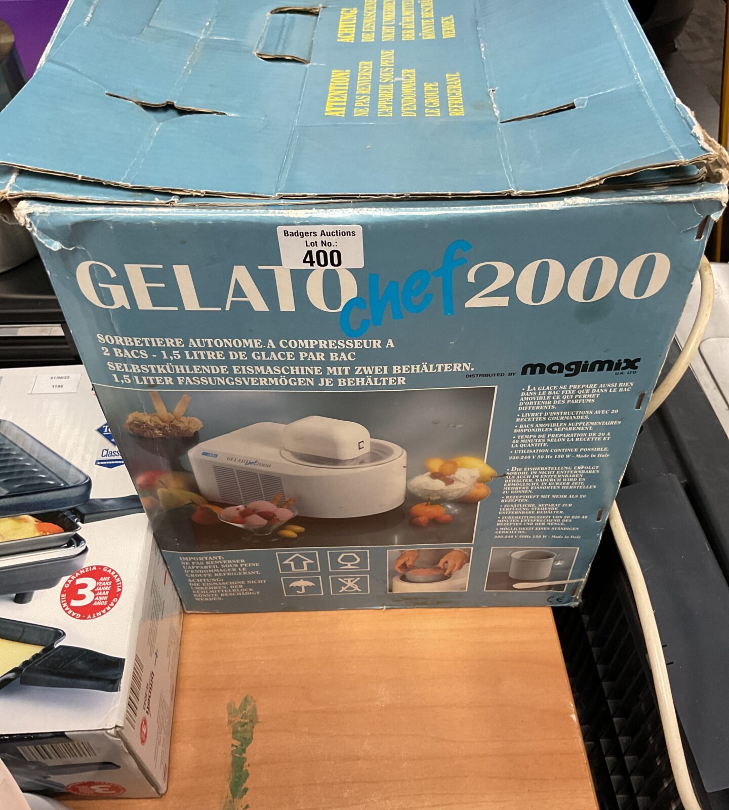 Gelato chef 2000 ice cream and sorbet maker